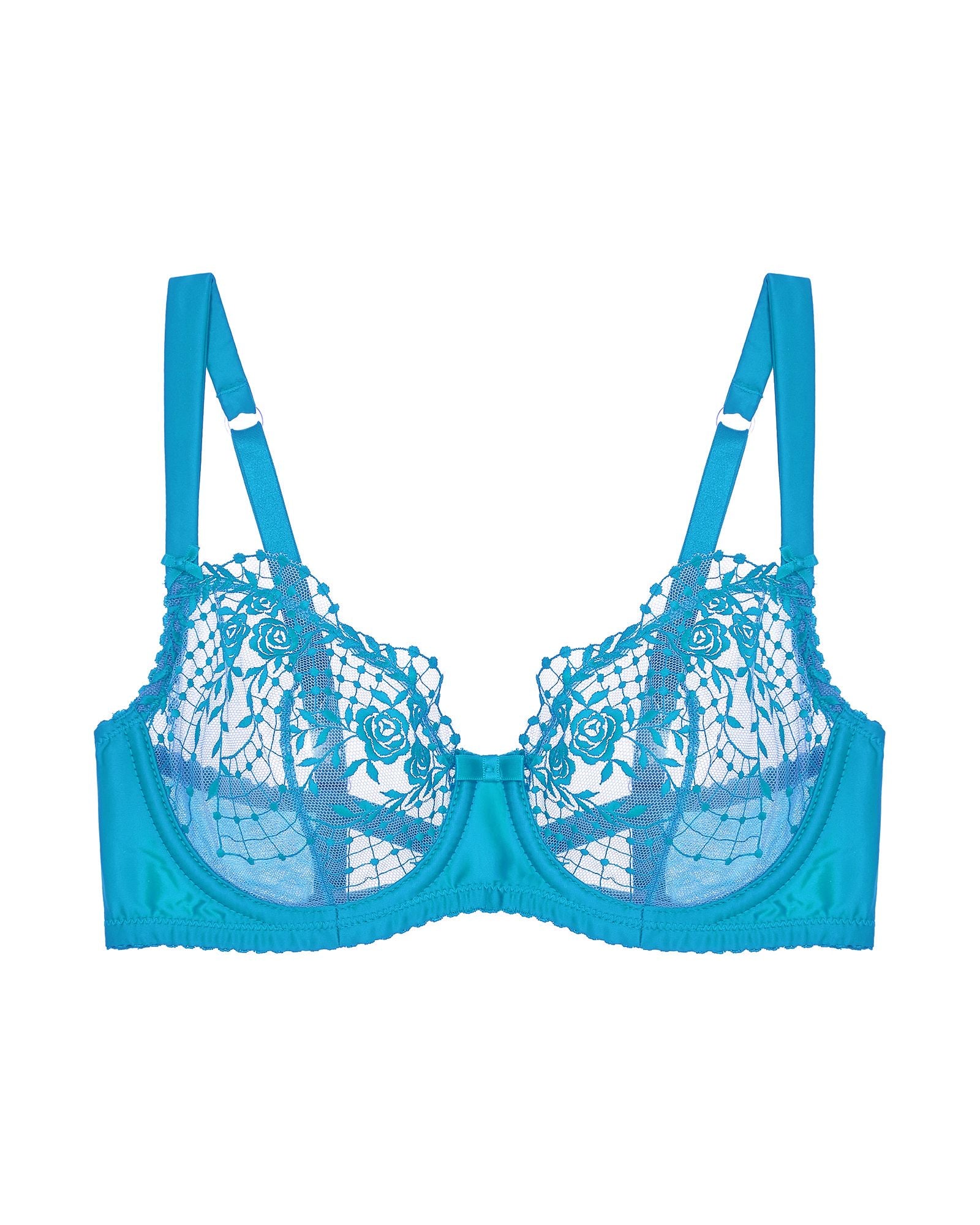 Dita Von Teese Julie's Roses Underwire Bra in blue
