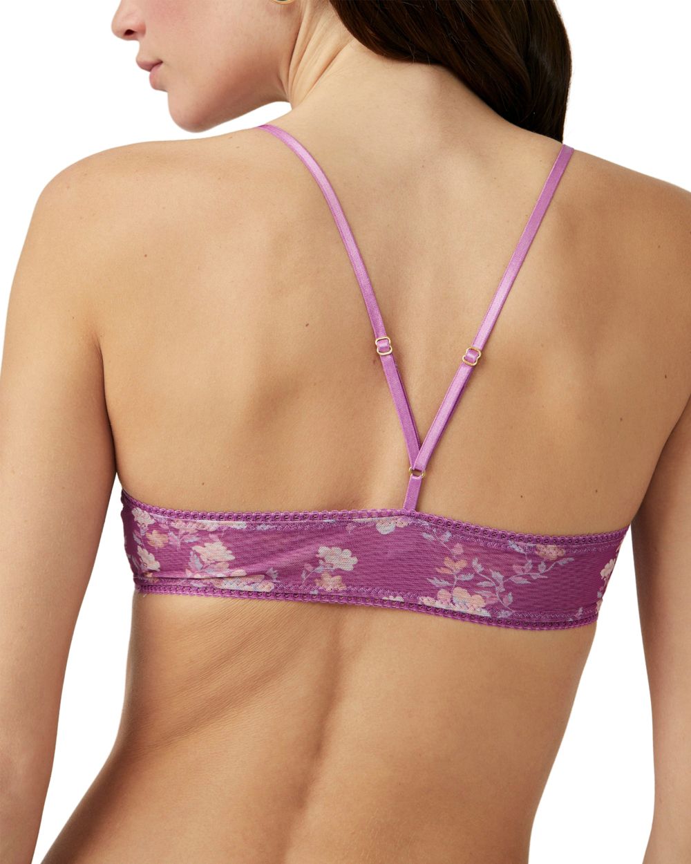 Free People Intimately FP Printed Hide & Seek Bralette in purple