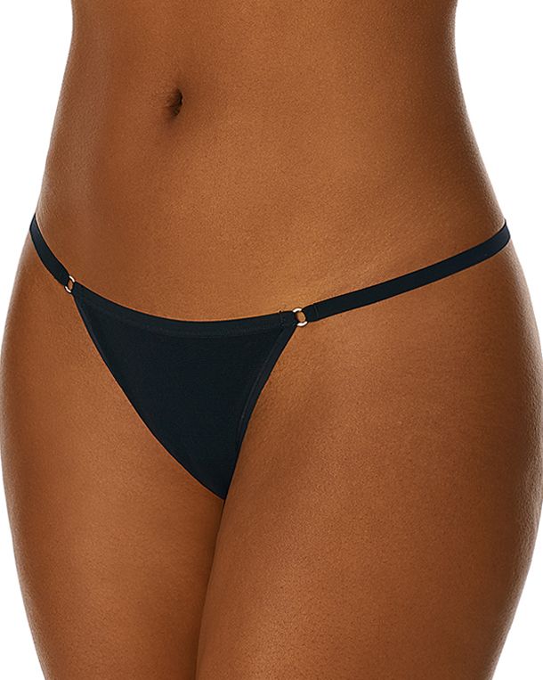 OnGossamer Mesh String Thong in black