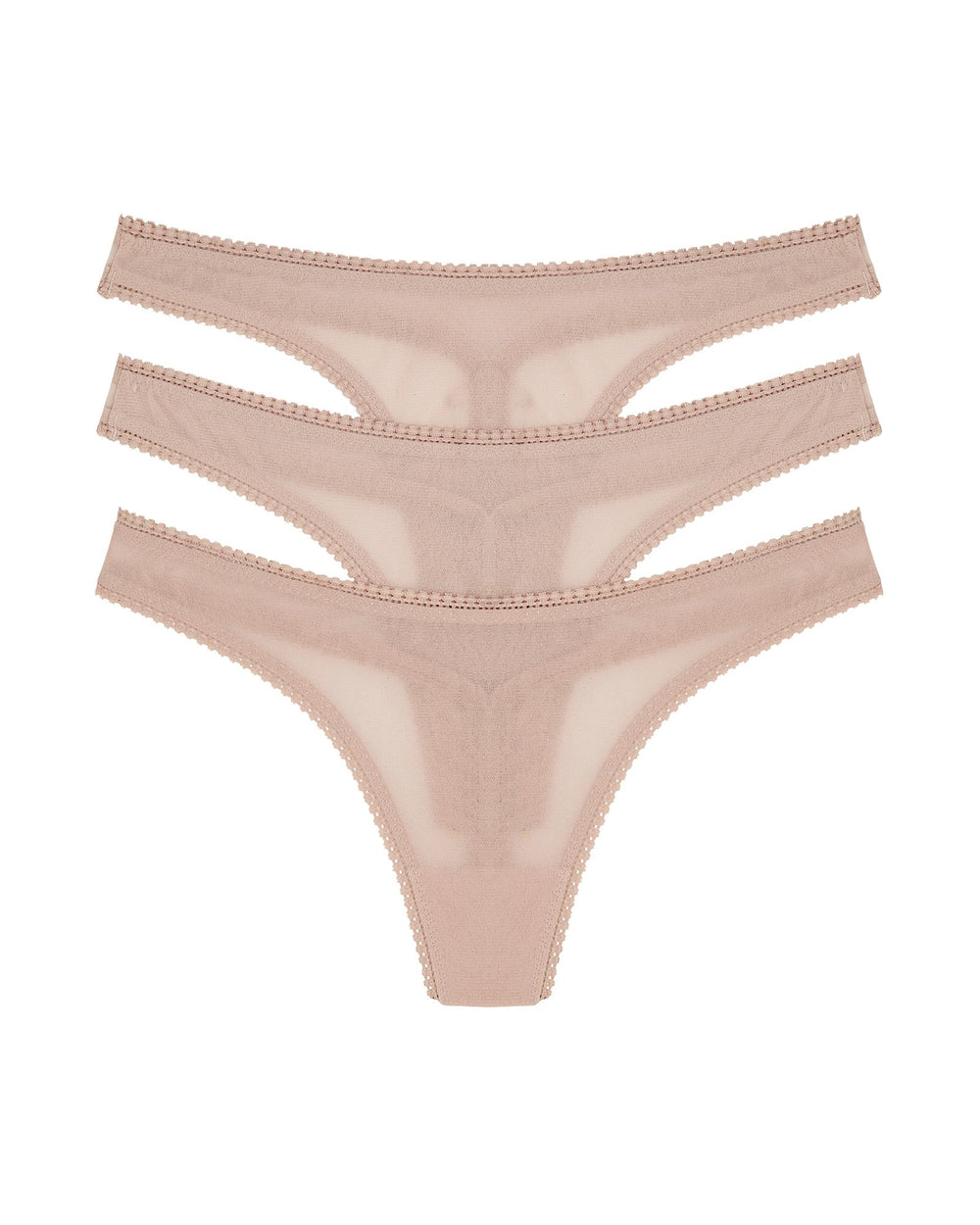 OnGossamer Mesh Hip-G 3 Pack in beige