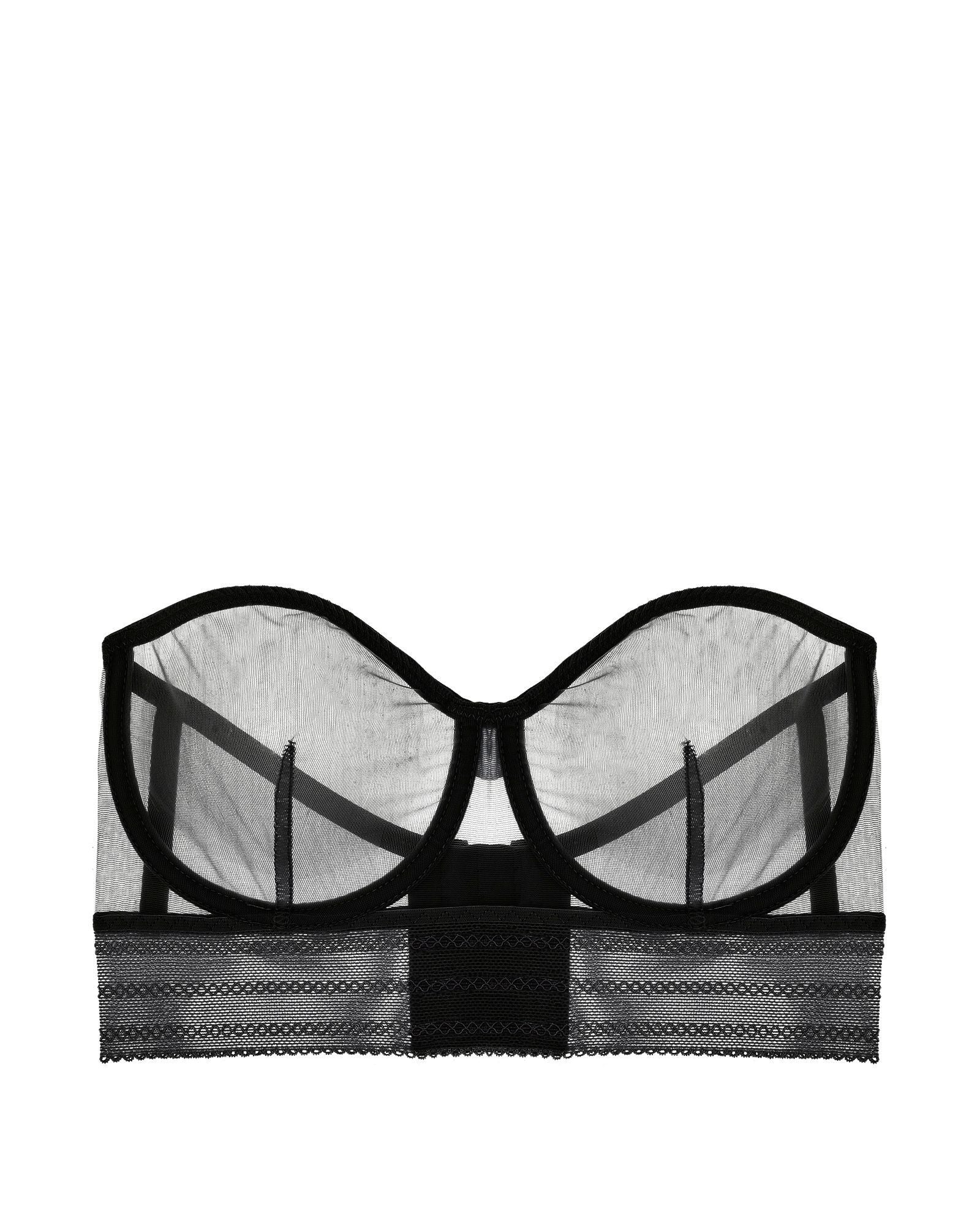 Else Bare Underwire Strapless Bra in black