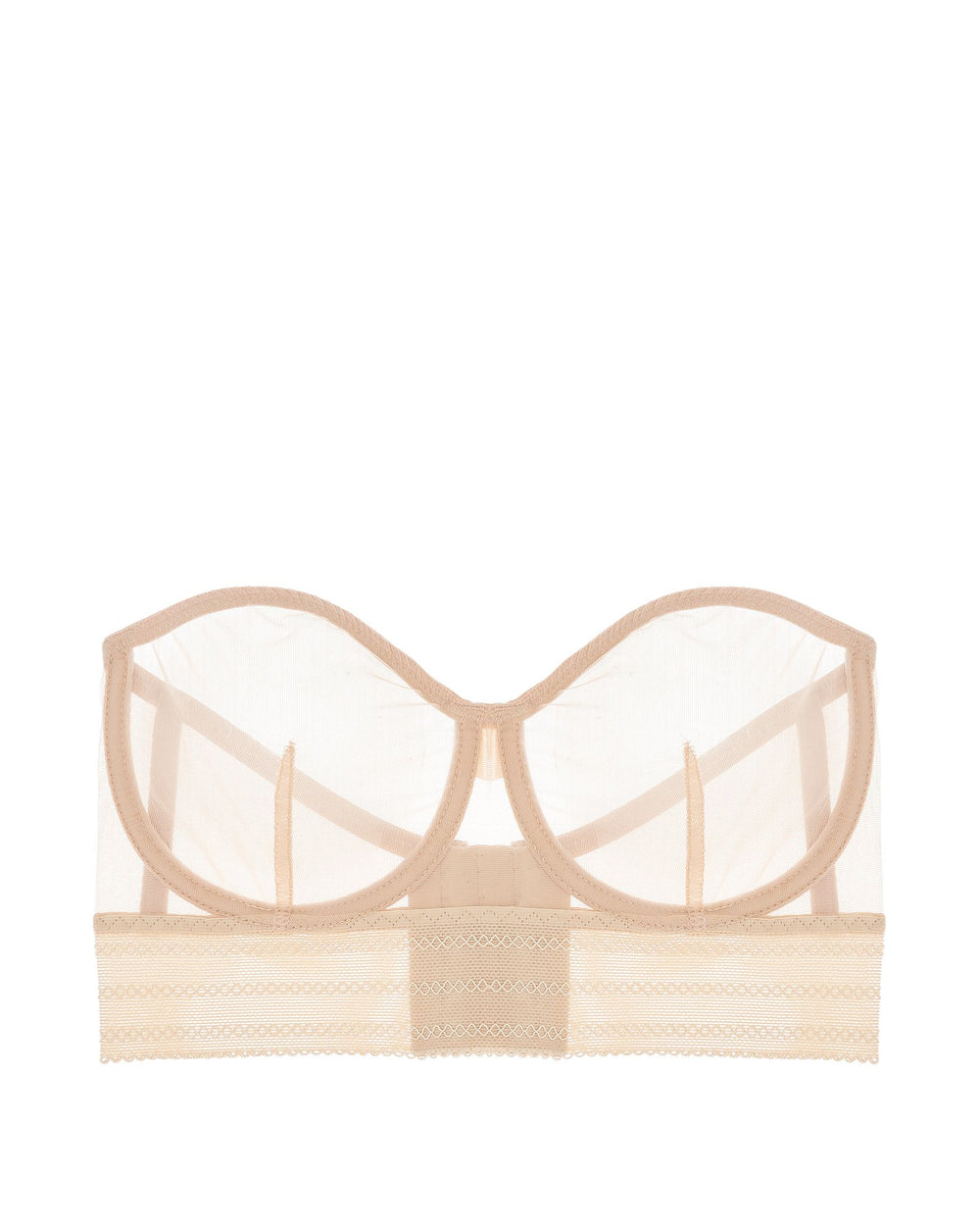 Else Bare Underwire Strapless Bra in beige