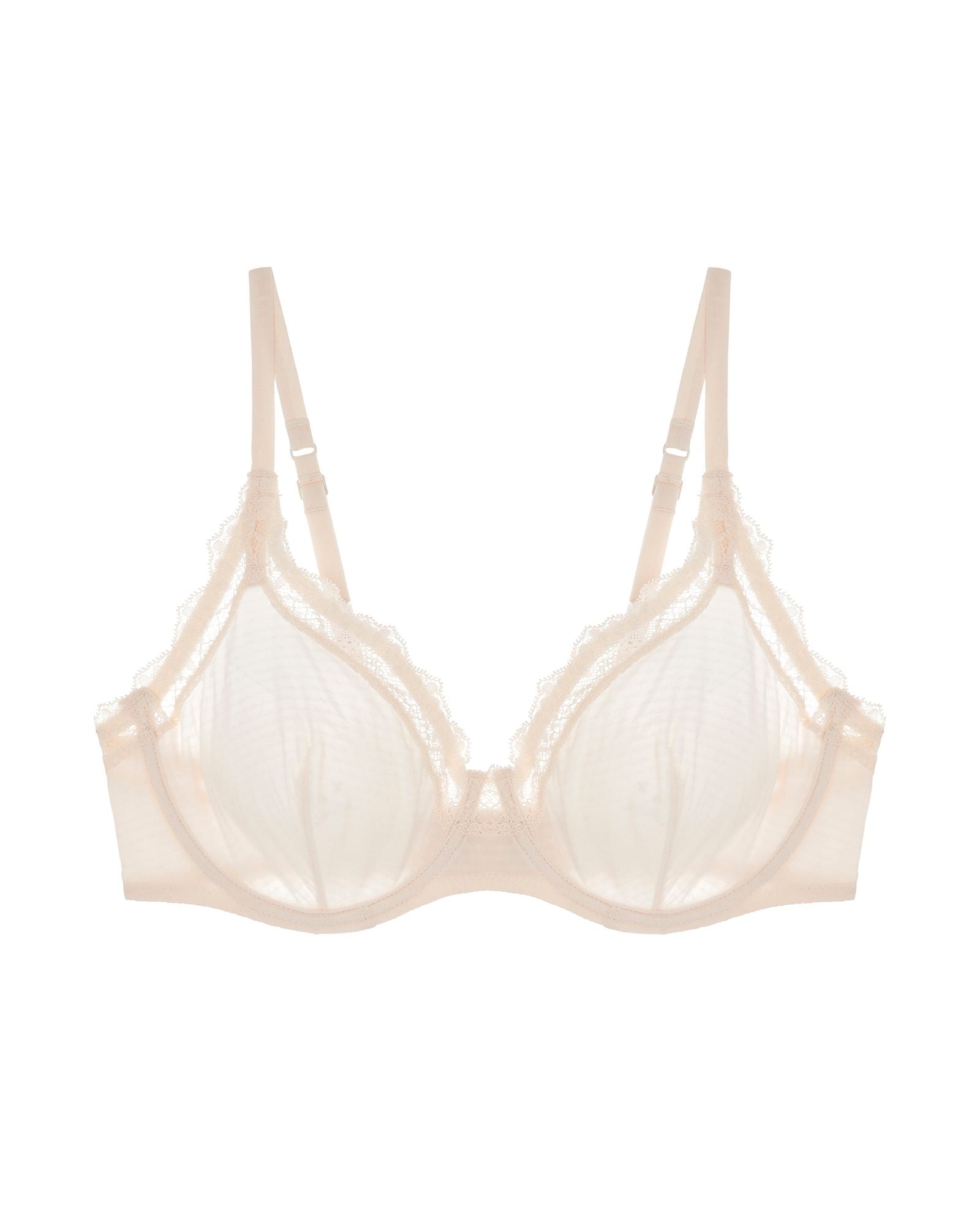 Simone Perele Candide Plunging Underwired Bra in pink