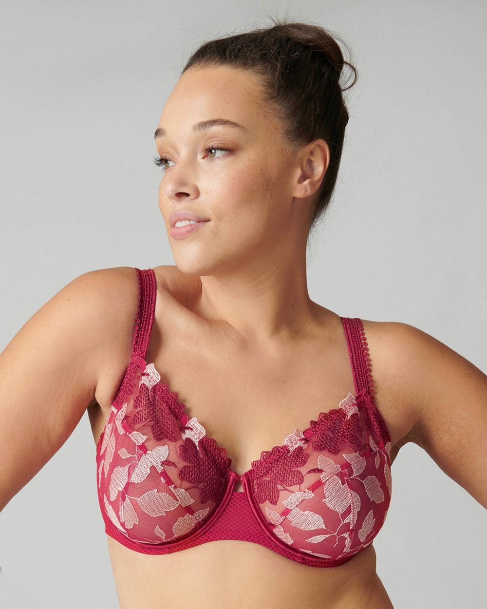Simone Perele Dahlia Full Cup Bra in red