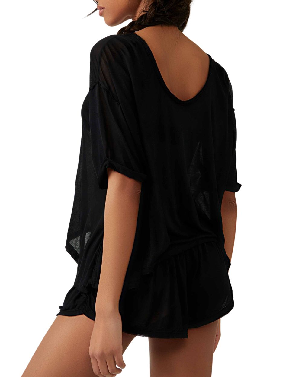 Free People Intimately FP Have To Have It Short Lounge Set in black