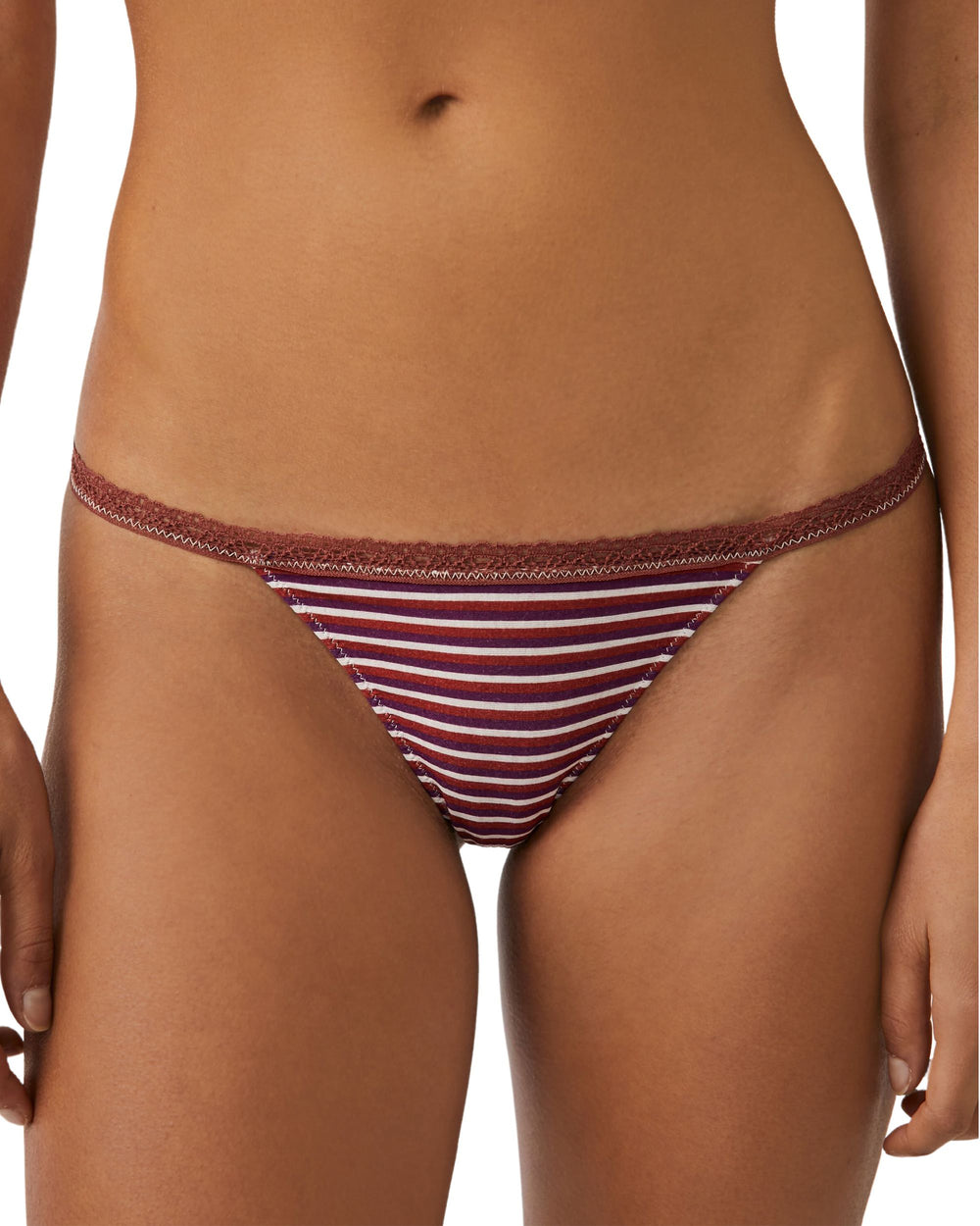 Free People Intimately FP Sustainable String Thong in brown