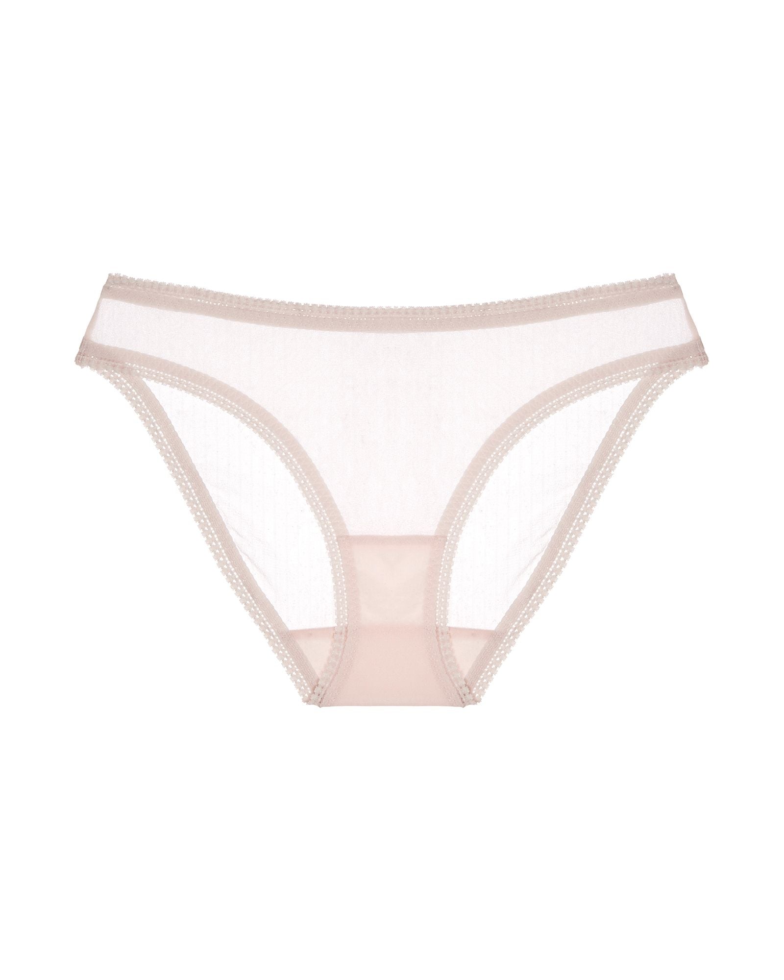 OnGossamer Solid Mesh Hip Bikini in pink