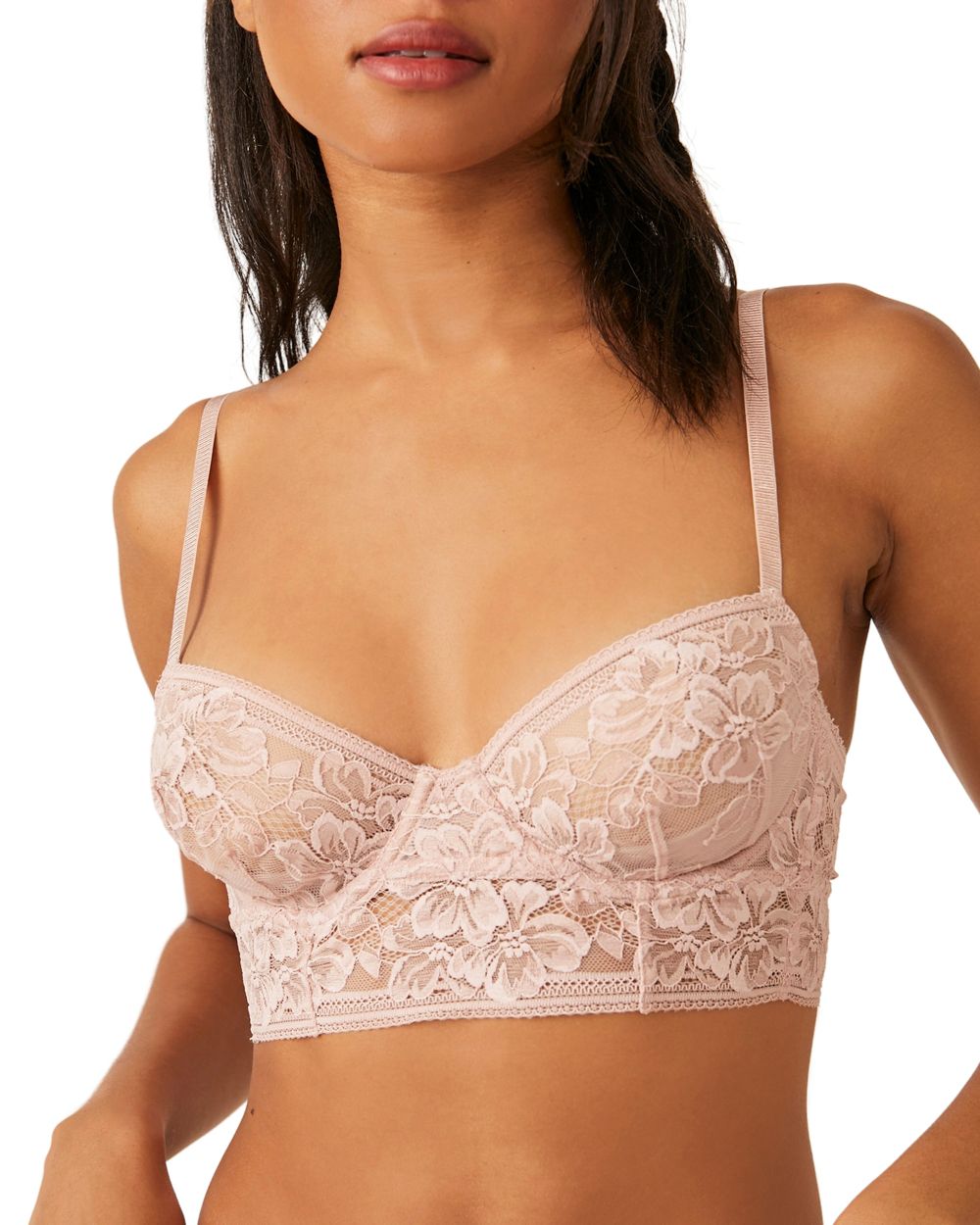 Free People Intimately FP Sorento Demi Longline Bra in pink