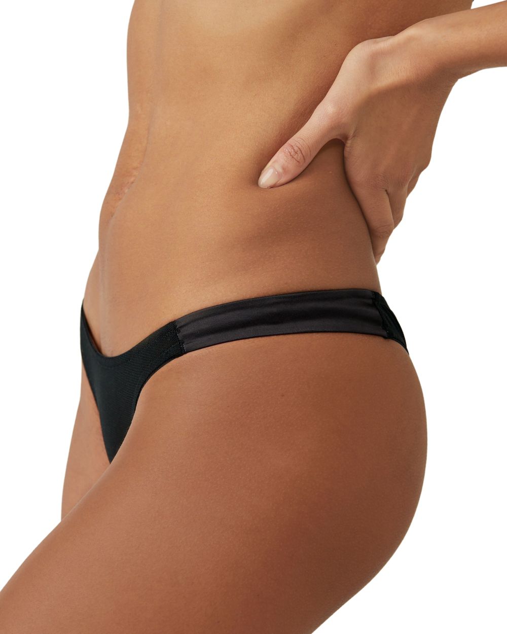 Free People Intimately FP Heartthrob Cheeky Undie in black