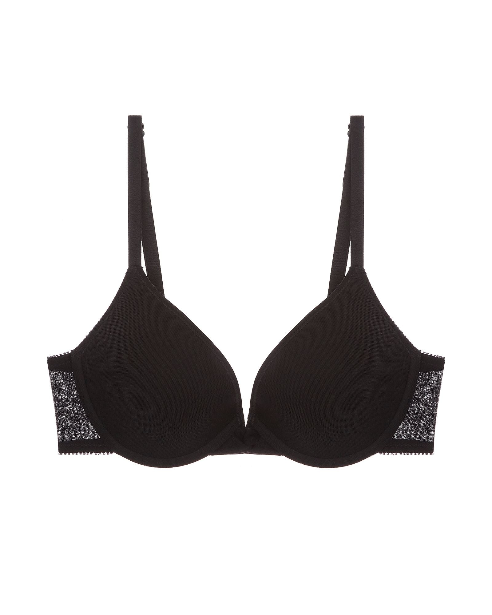 OnGossamer Bump It Up Pushup Bra in black