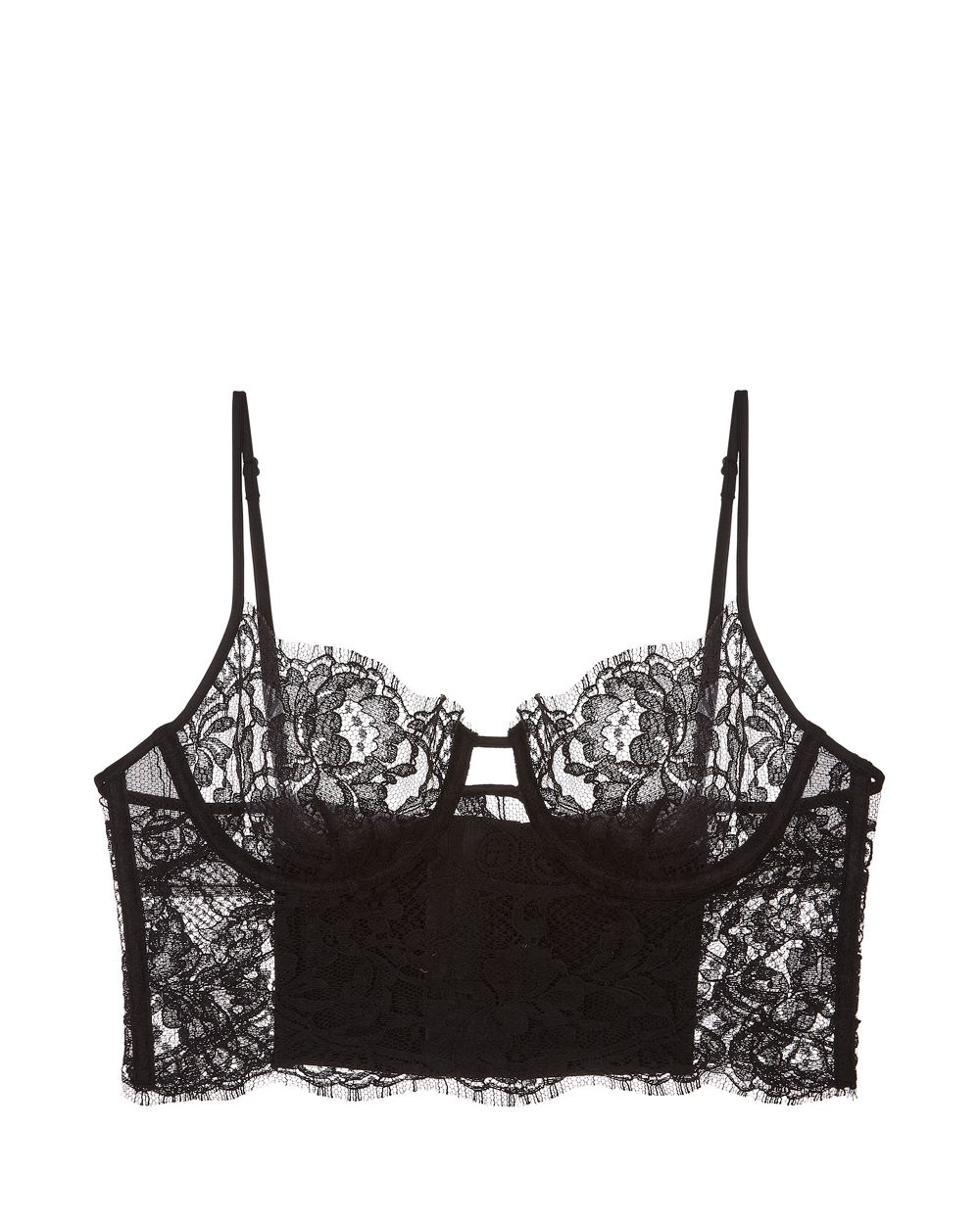Kiki de Montparnasse Camille Longline Bra in black