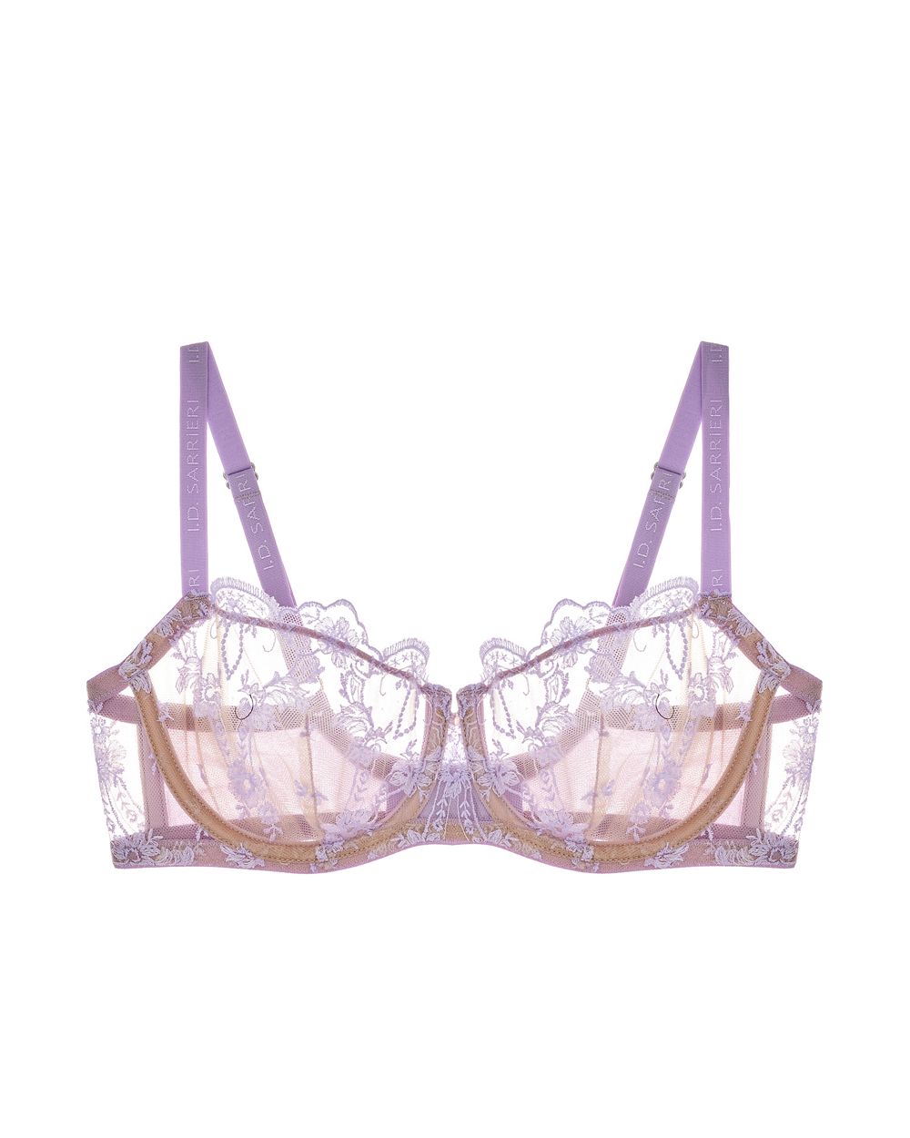 I.D. Sarrieri Petal Bloom Underwire Balconette Bra in purple