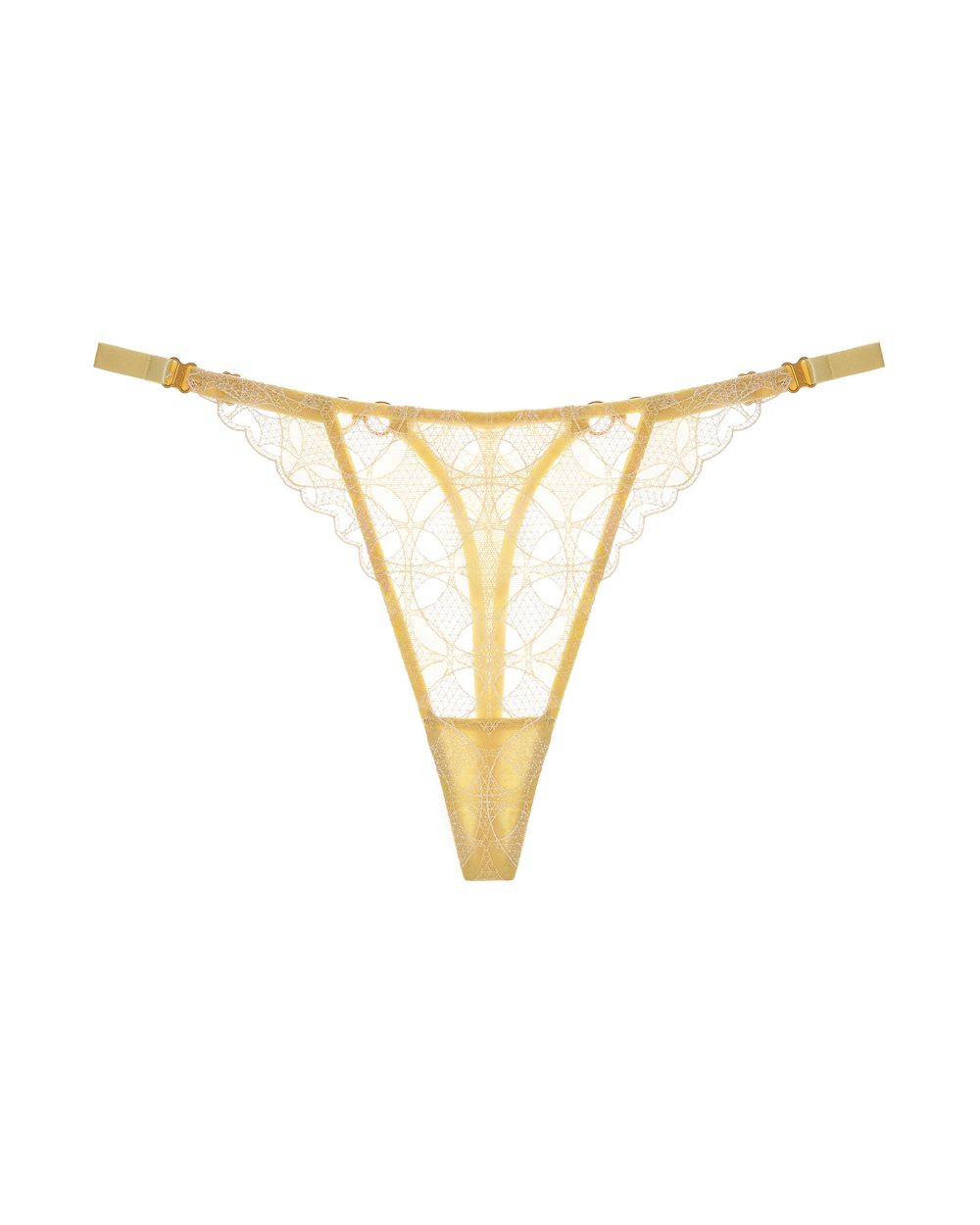 Bordelle Alta Thong in yellow