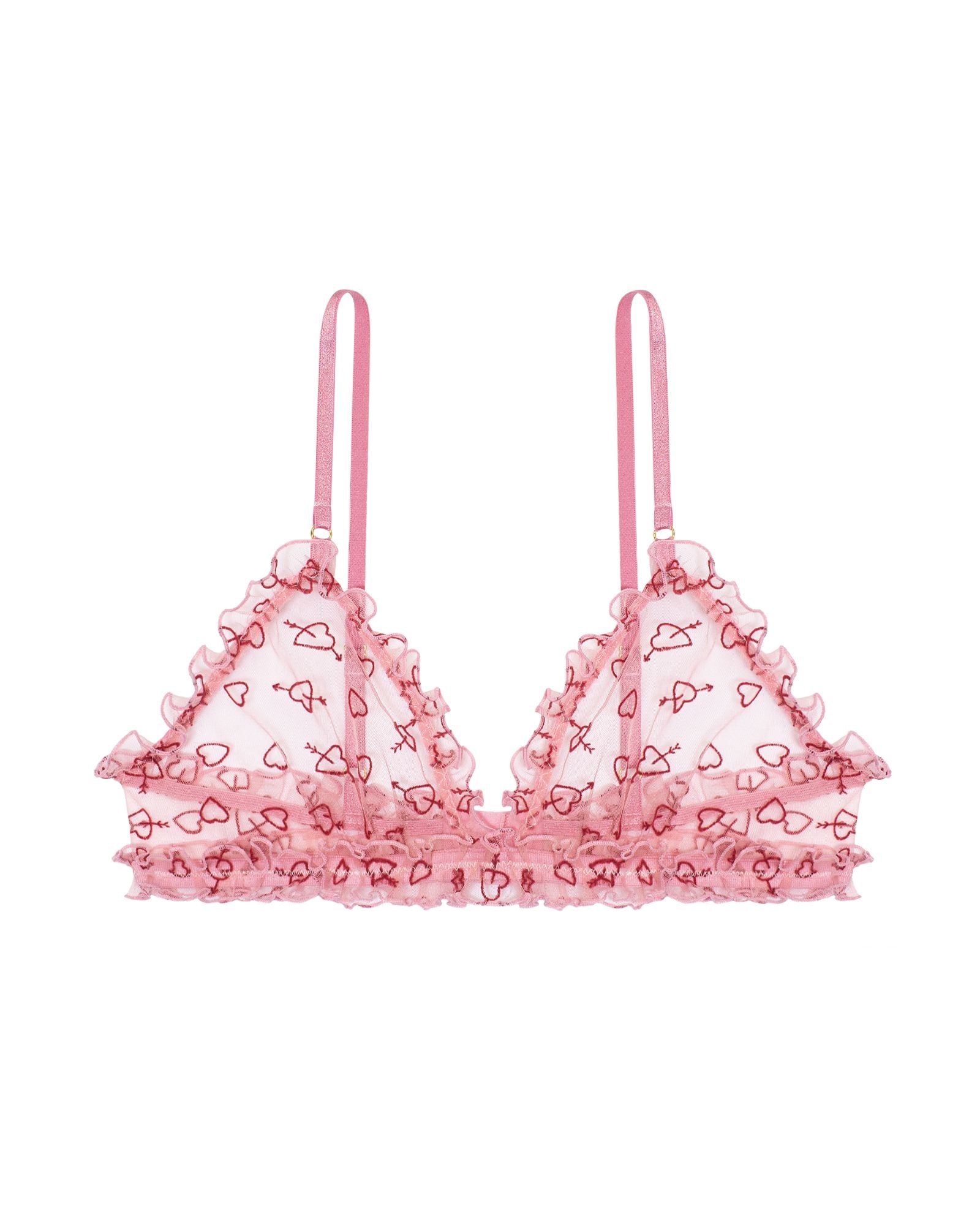 Le Petit Trou Coeur Soft Bra in pink