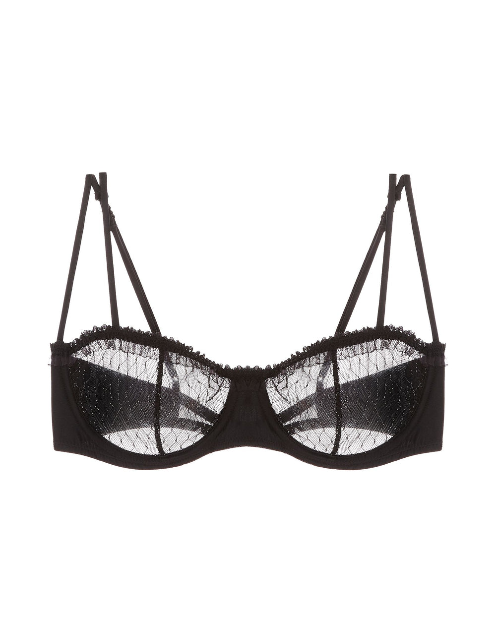 Kiki de Montparnasse Les Follies Balconette Bra in black