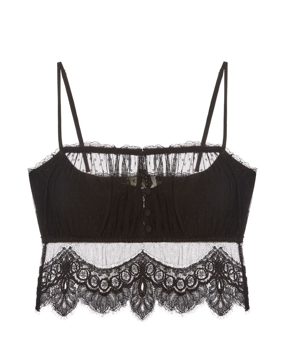 Shell Belle Love Me Crop Camisole in black