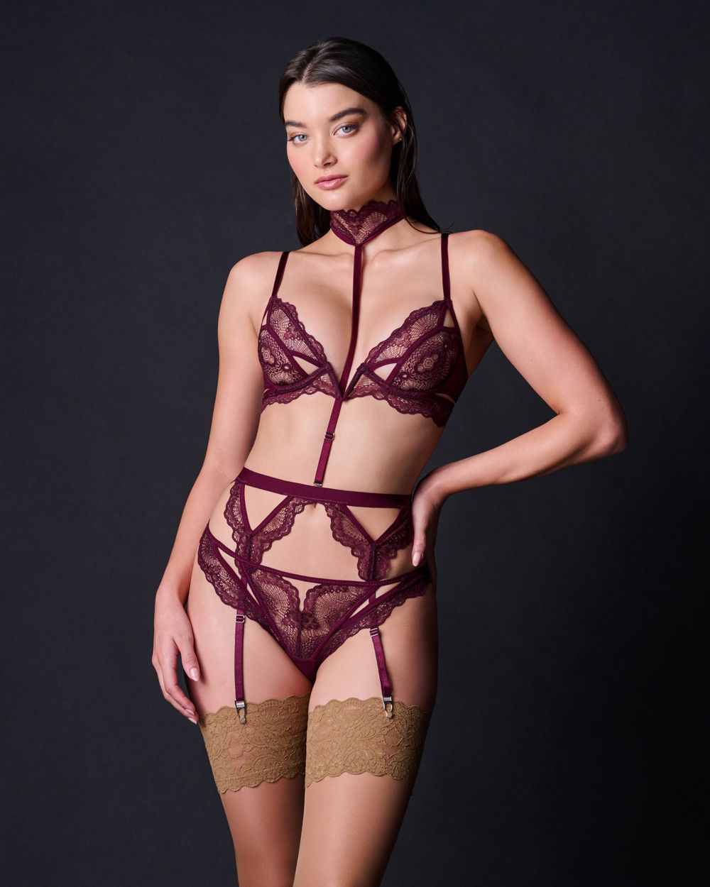 Thistle & Spire Kane Suspender in red