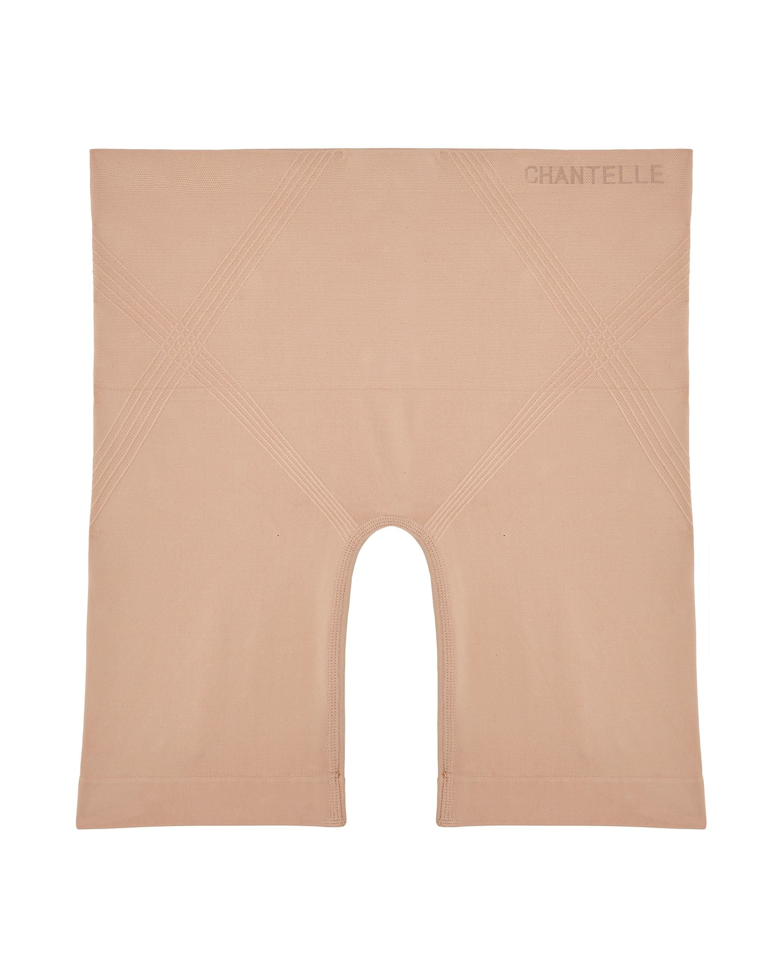 Chantelle Smooth Comfort Shaping Mid Thigh Short in beige