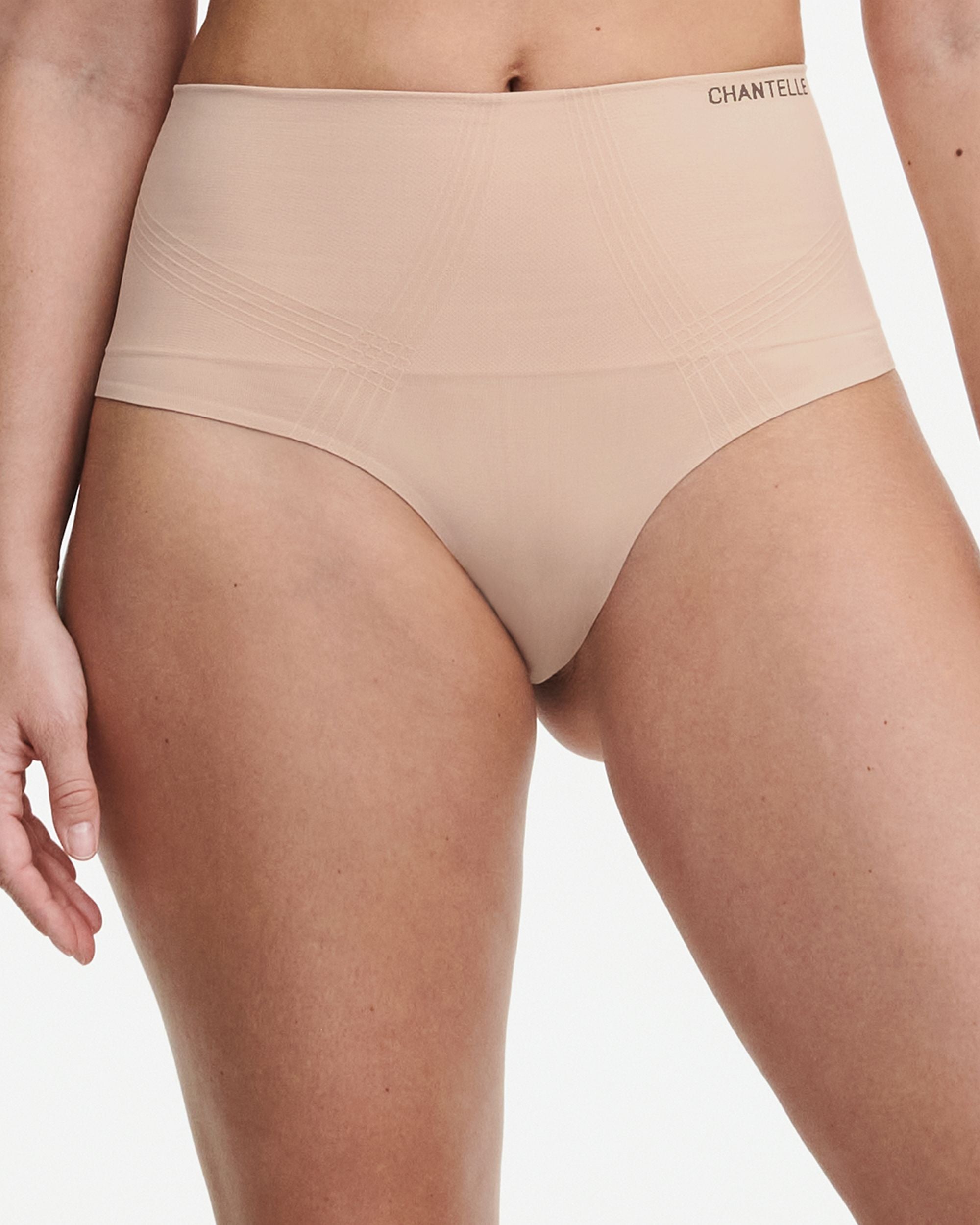 Chantelle Smooth Comfort Shaping Thong in beige