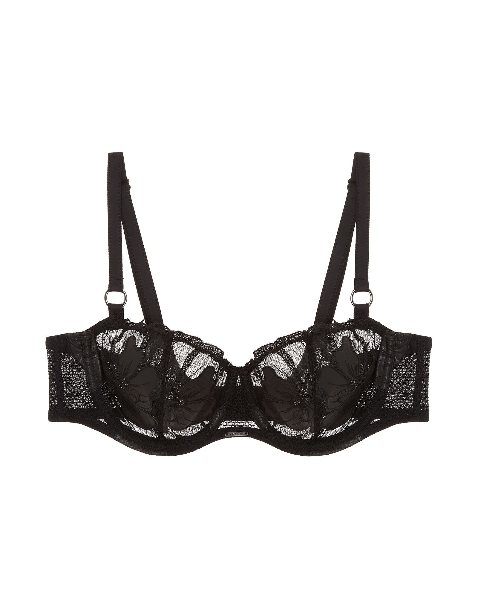 Chantelle Fleurs Signature Lace Unlined Demi in black
