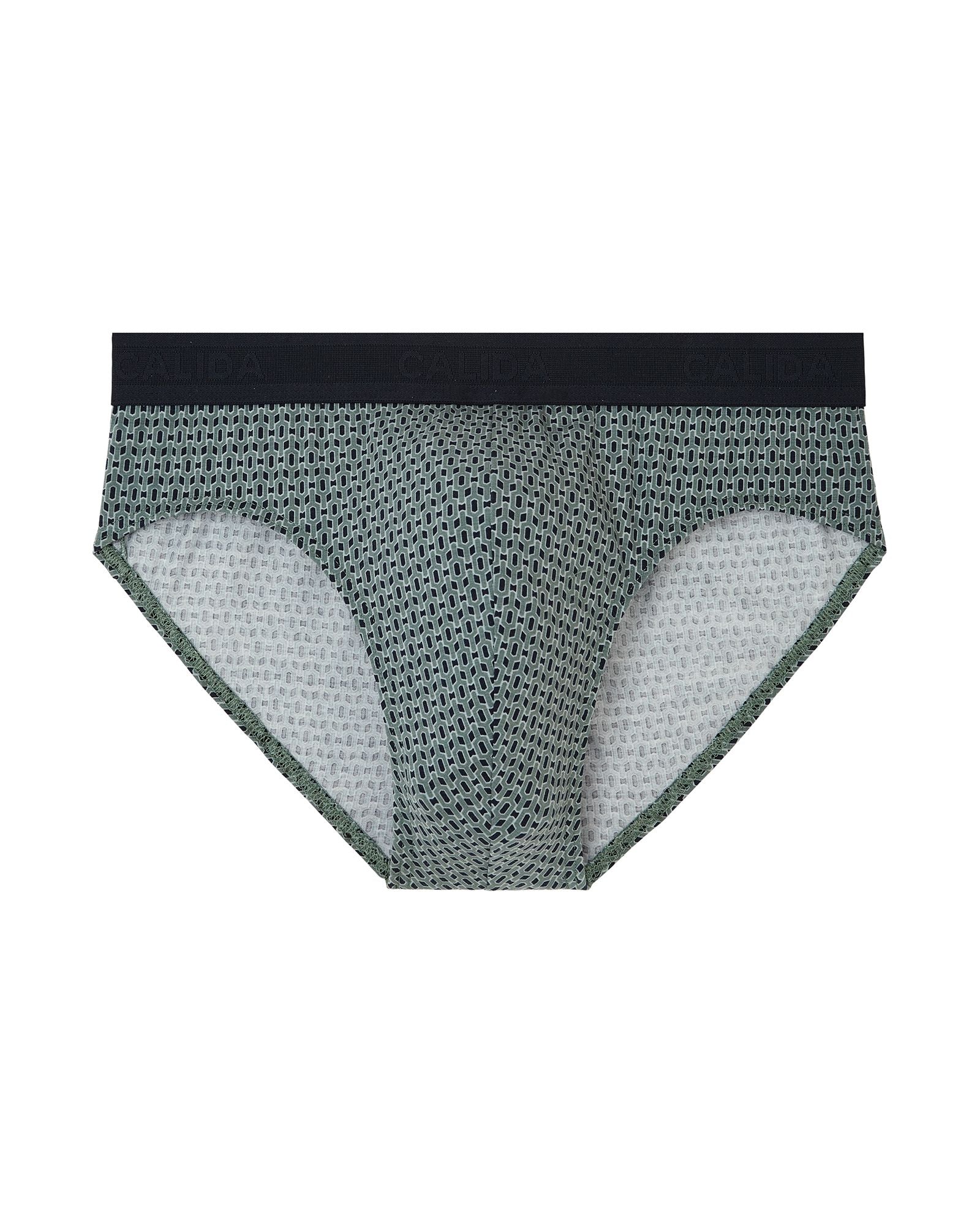 Calida Grafic Cotton Men's Brief in green