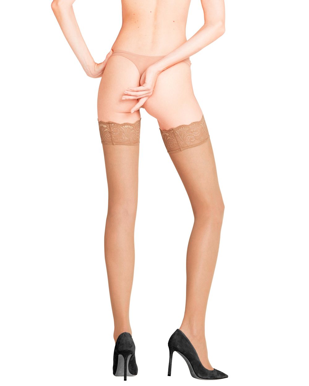 Falke Matt Deluxe 20 Stay Up in beige