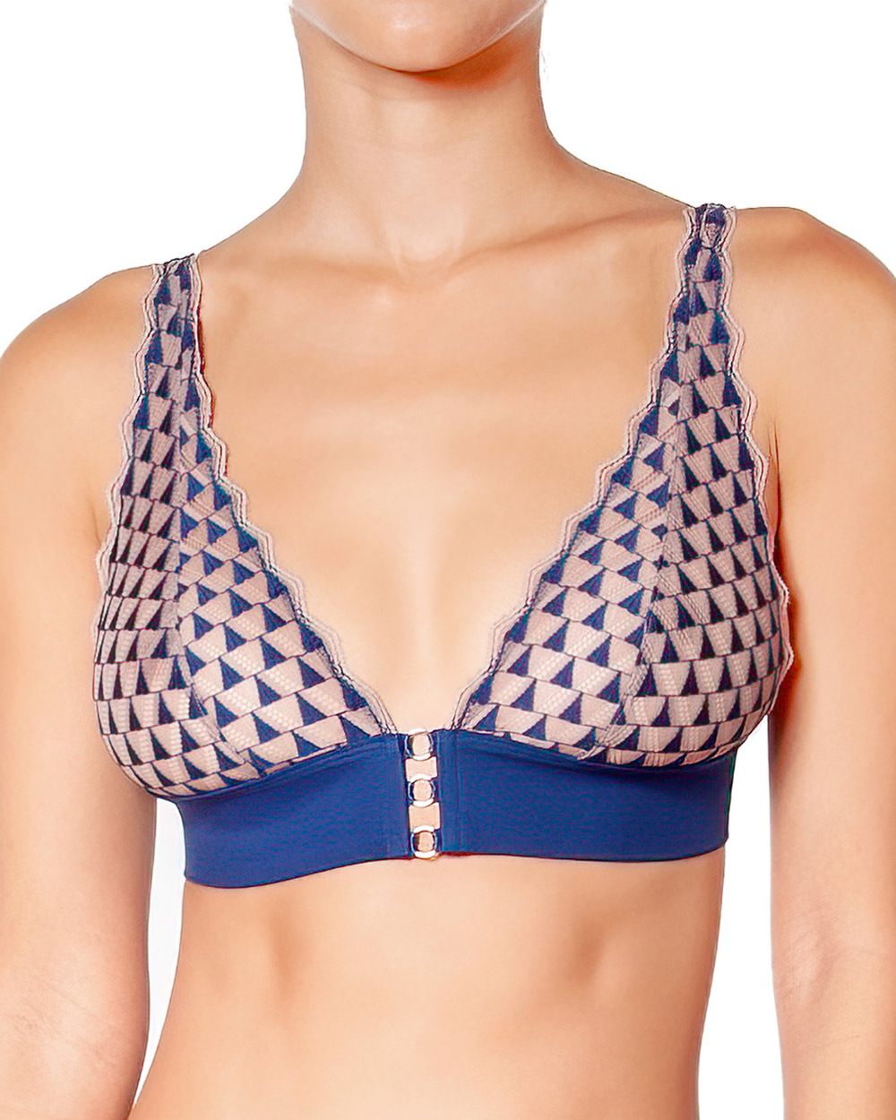 Huit Dancing Queen Bralette in blue