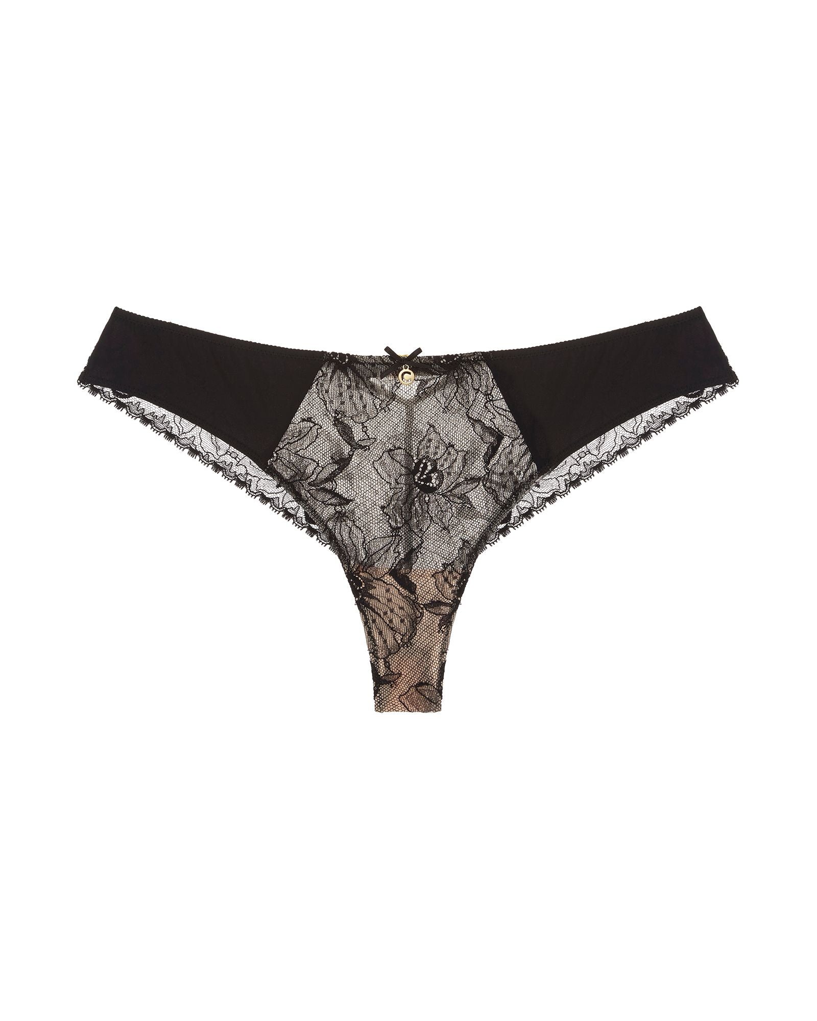 Chantelle Orchids Tanga in black