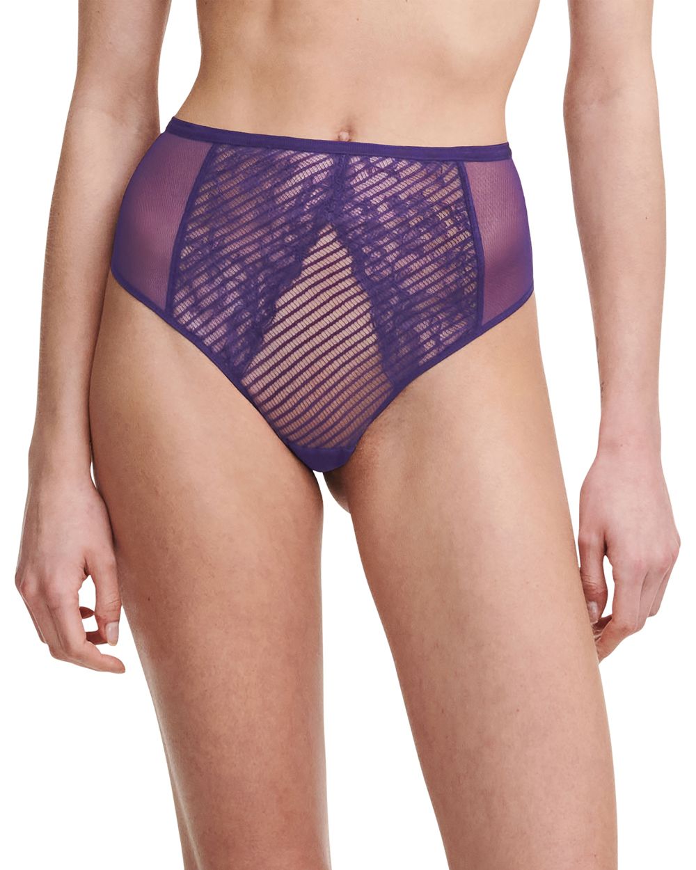Chantelle X Txture High Waist Thong in purple