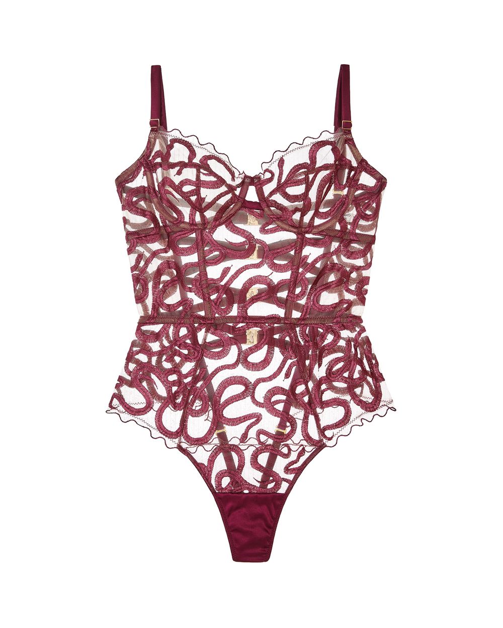 Studio Pia Naga Bodysuit in red