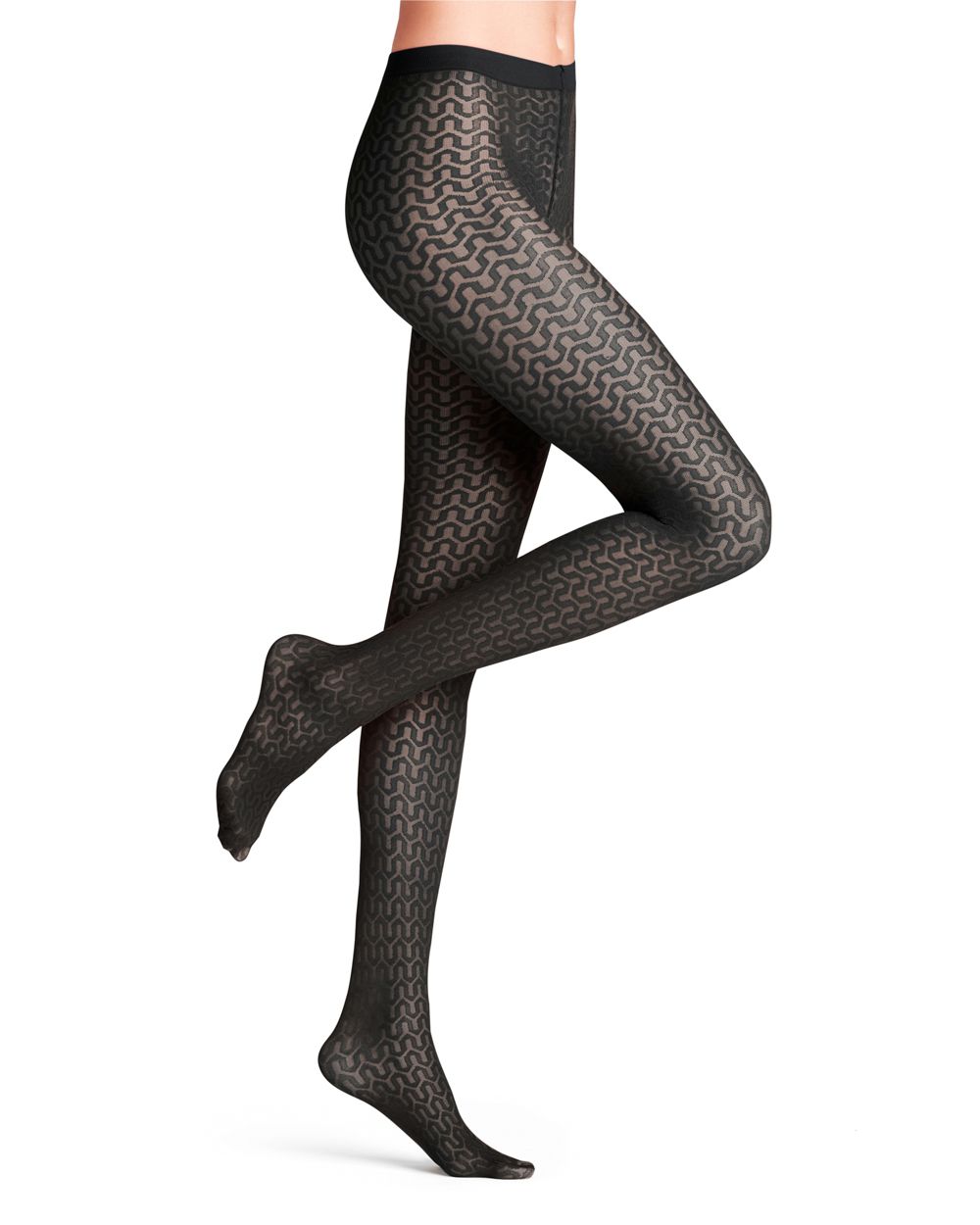 Falke Cryptogram Tights in black