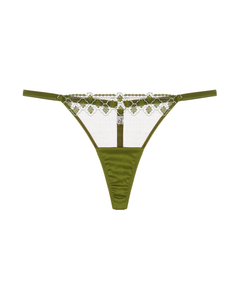 Studio Pia Mounia Strap Thong in green