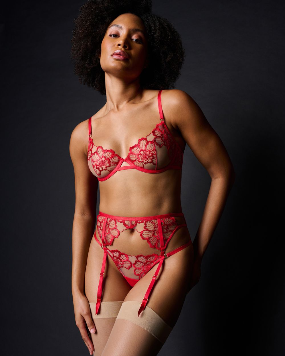 Bluebella Catalina Wired Bra in red