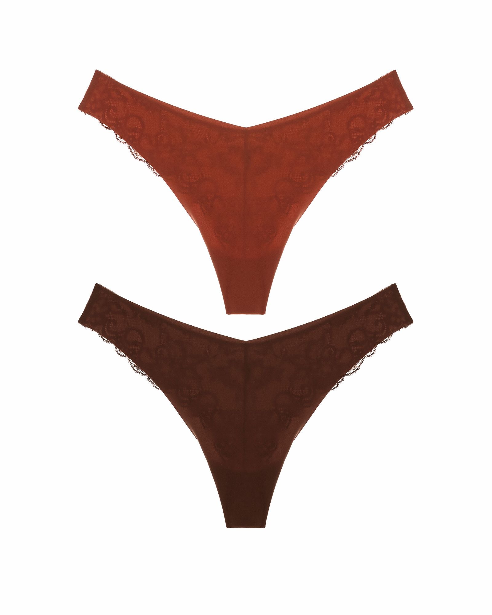Journelle Estelle Thong 2 Pack in brown