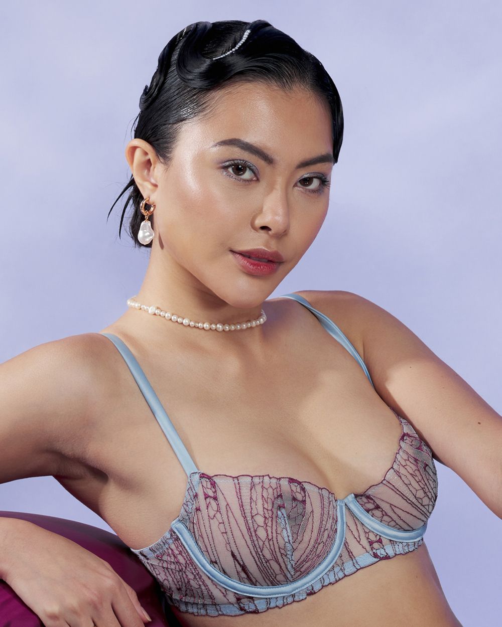 Studio Pia Airlia Darted Balconette in blue