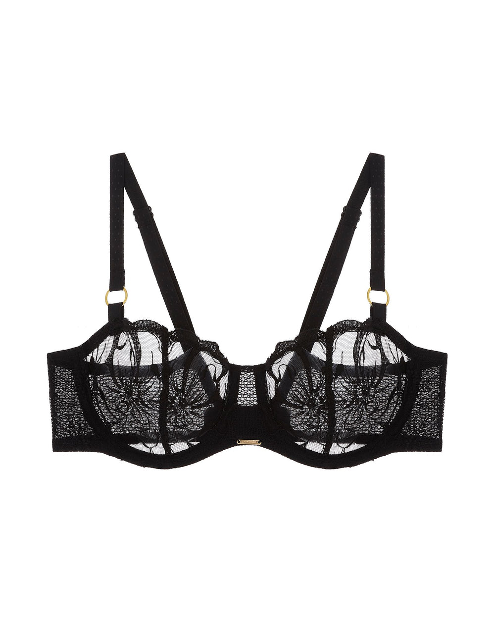 Chantelle Fleurs Unlined Demi in black