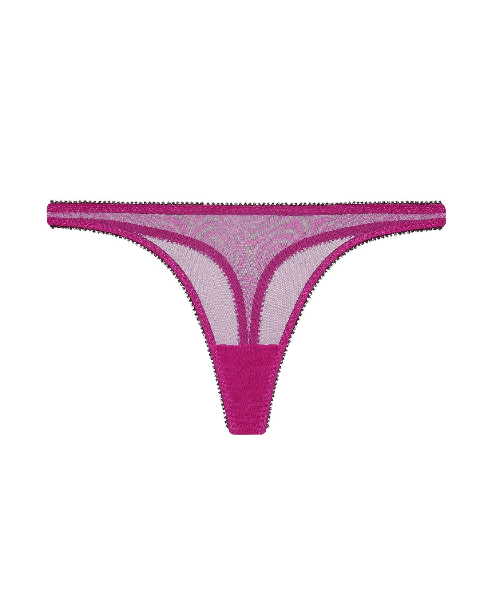 Dora Larsen Edith Clean Tulle Thong in pink