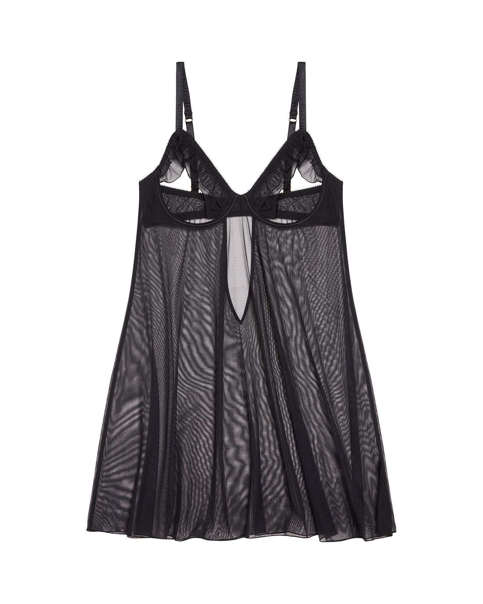 Journelle Odette Open Cup Chemise in black