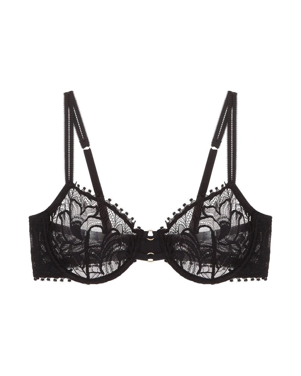 Huit Nuit Folles Balconette in black