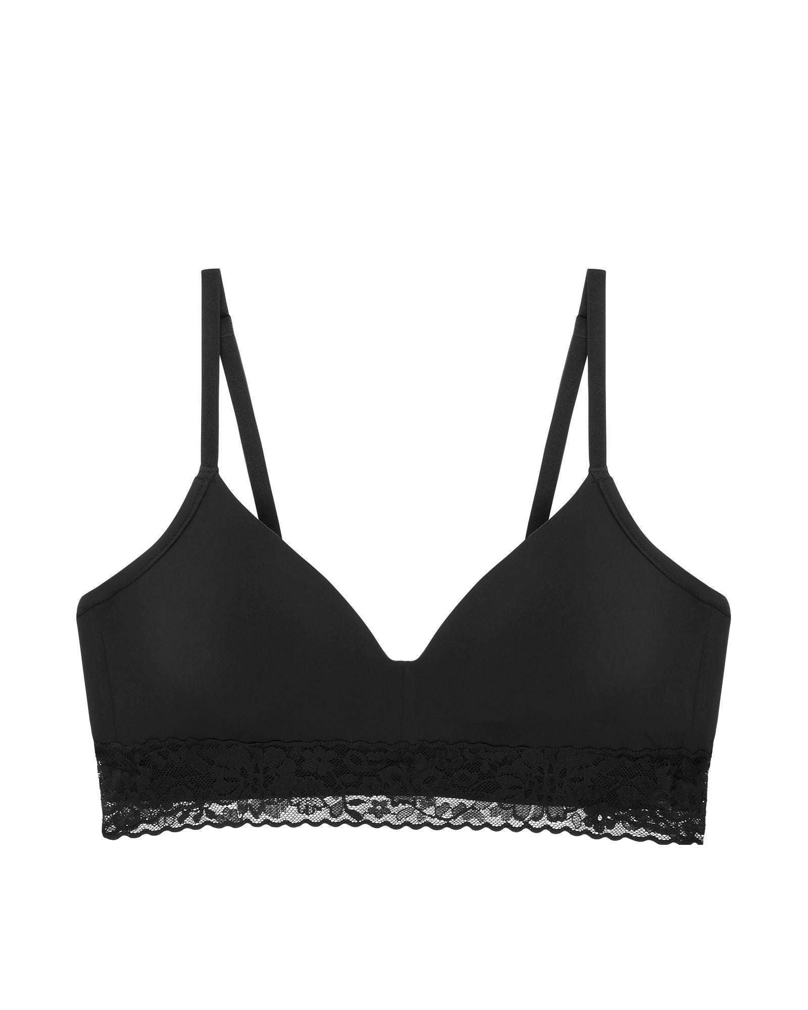 Journelle Lace Molded Wireless Bra in black