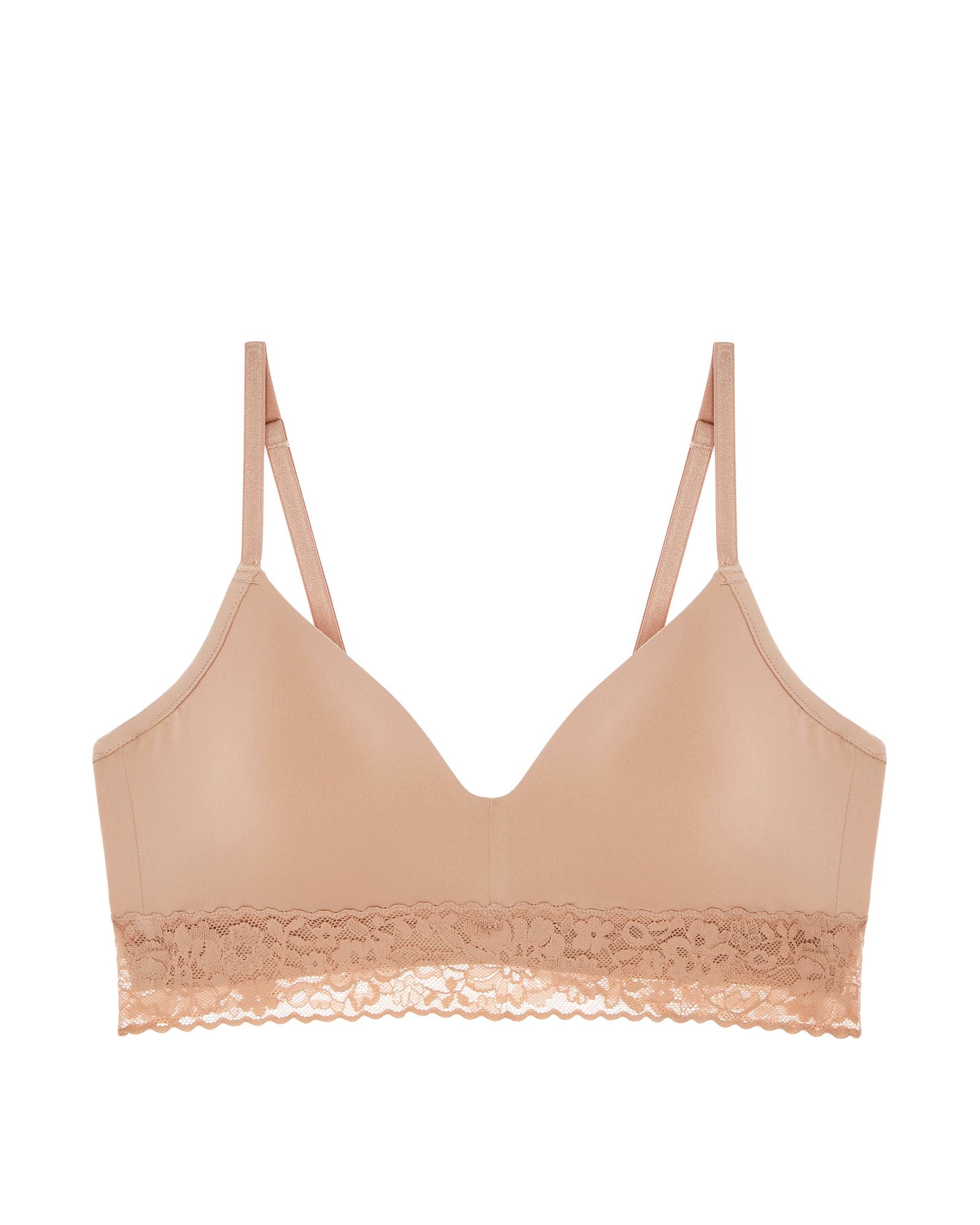 Journelle Lace Molded Wireless Bra in beige