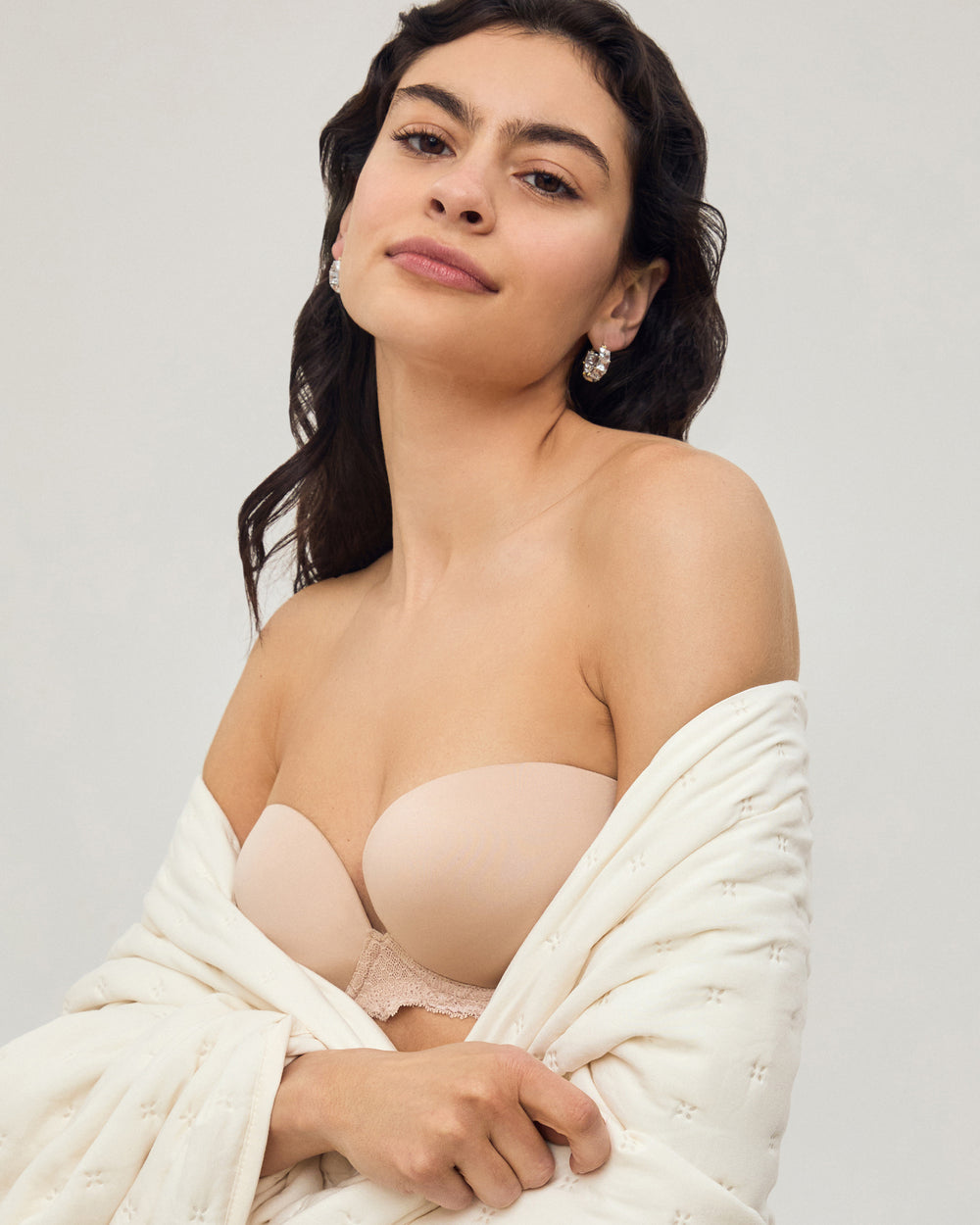 Journelle Sapna Strapless Plunge in pink