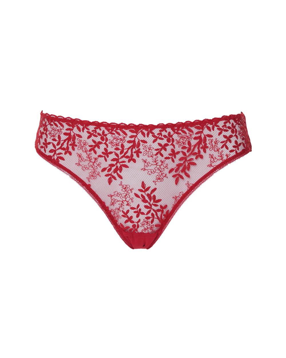 Eglantine Tanga in red - product shot | Huit
