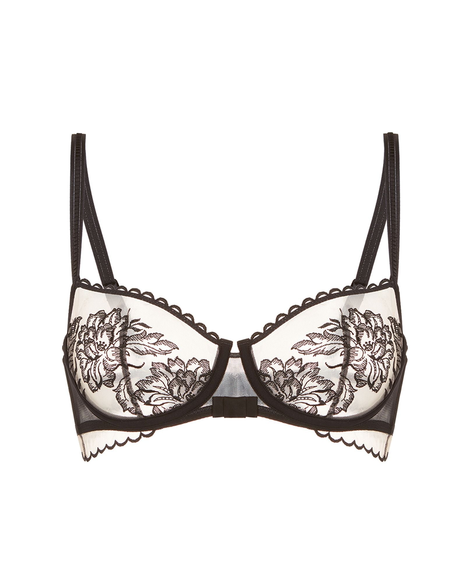 Simone Perele Romance Half Cup Bra in black