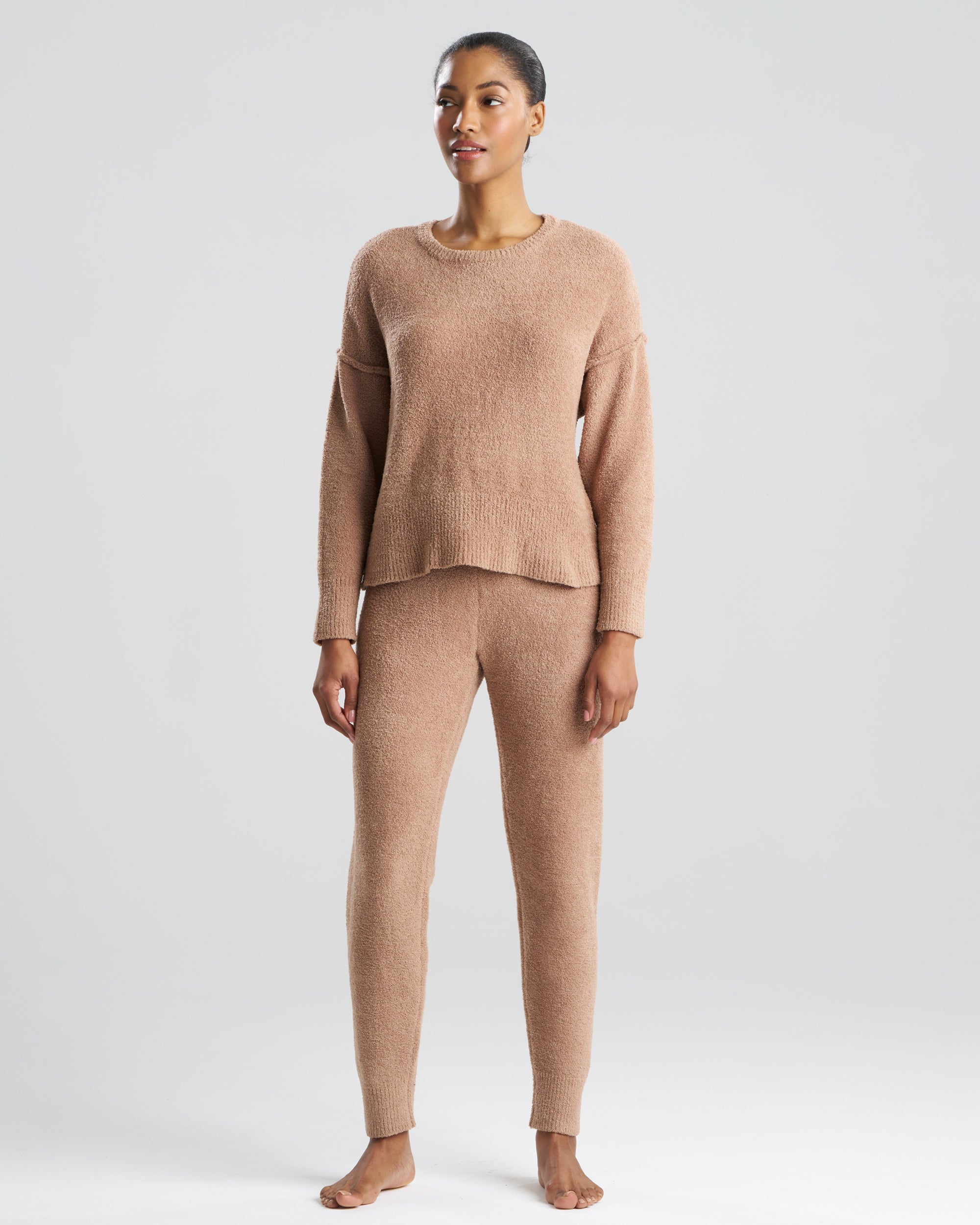 Natori Cozy Luxe Jogger in brown