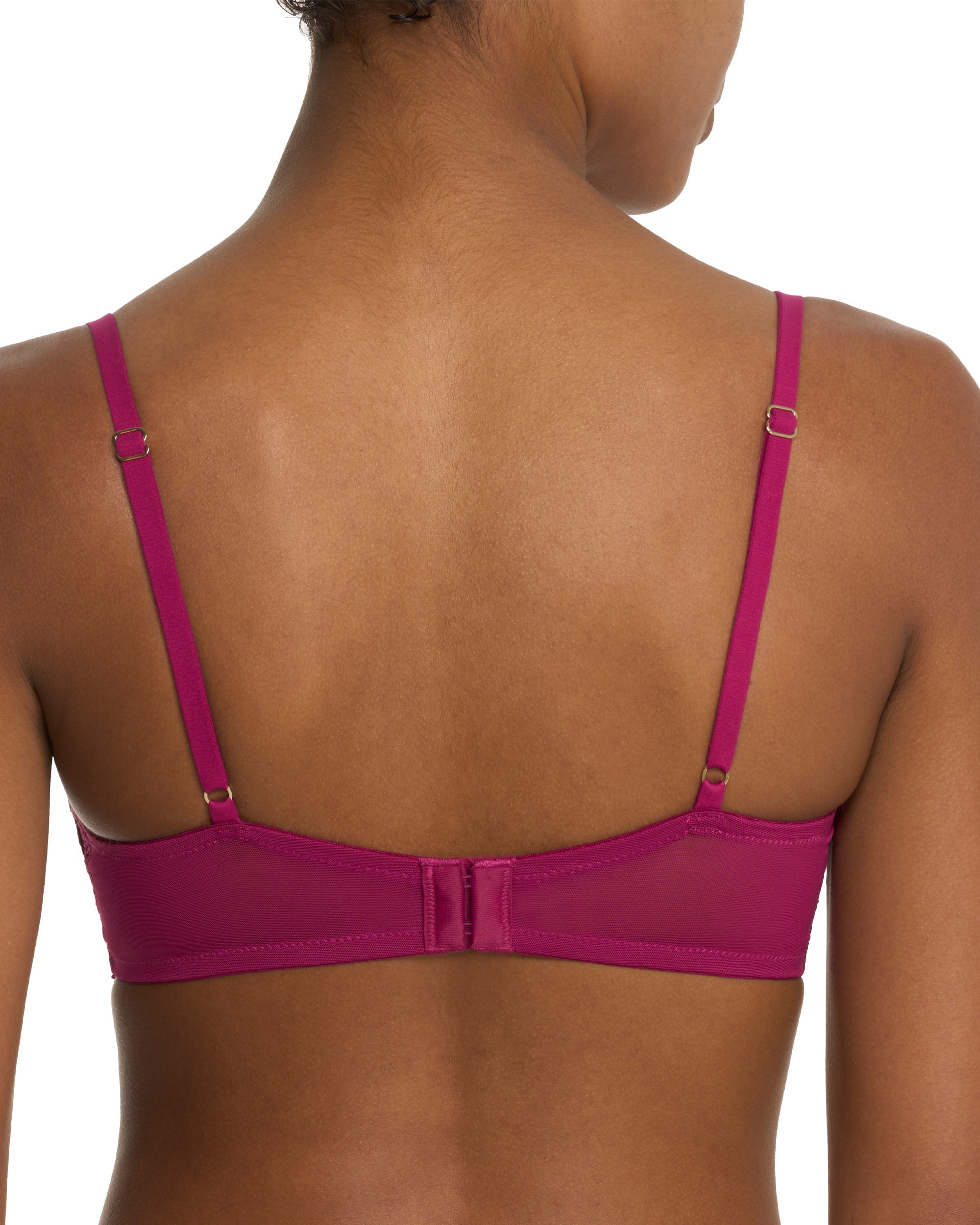 Natori Peony Unlined Underwire Bra in red