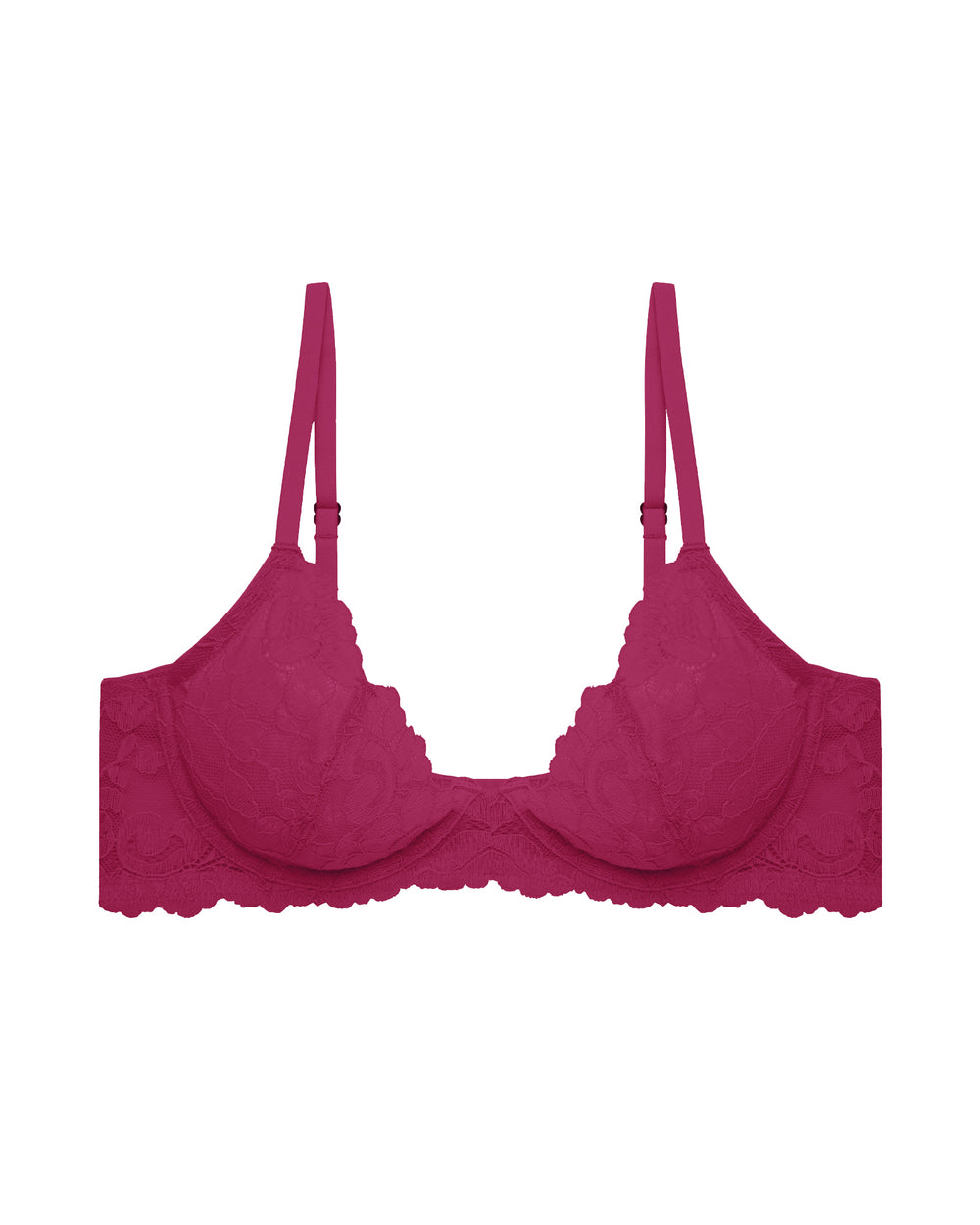 Natori Peony Unlined Underwire Bra in red
