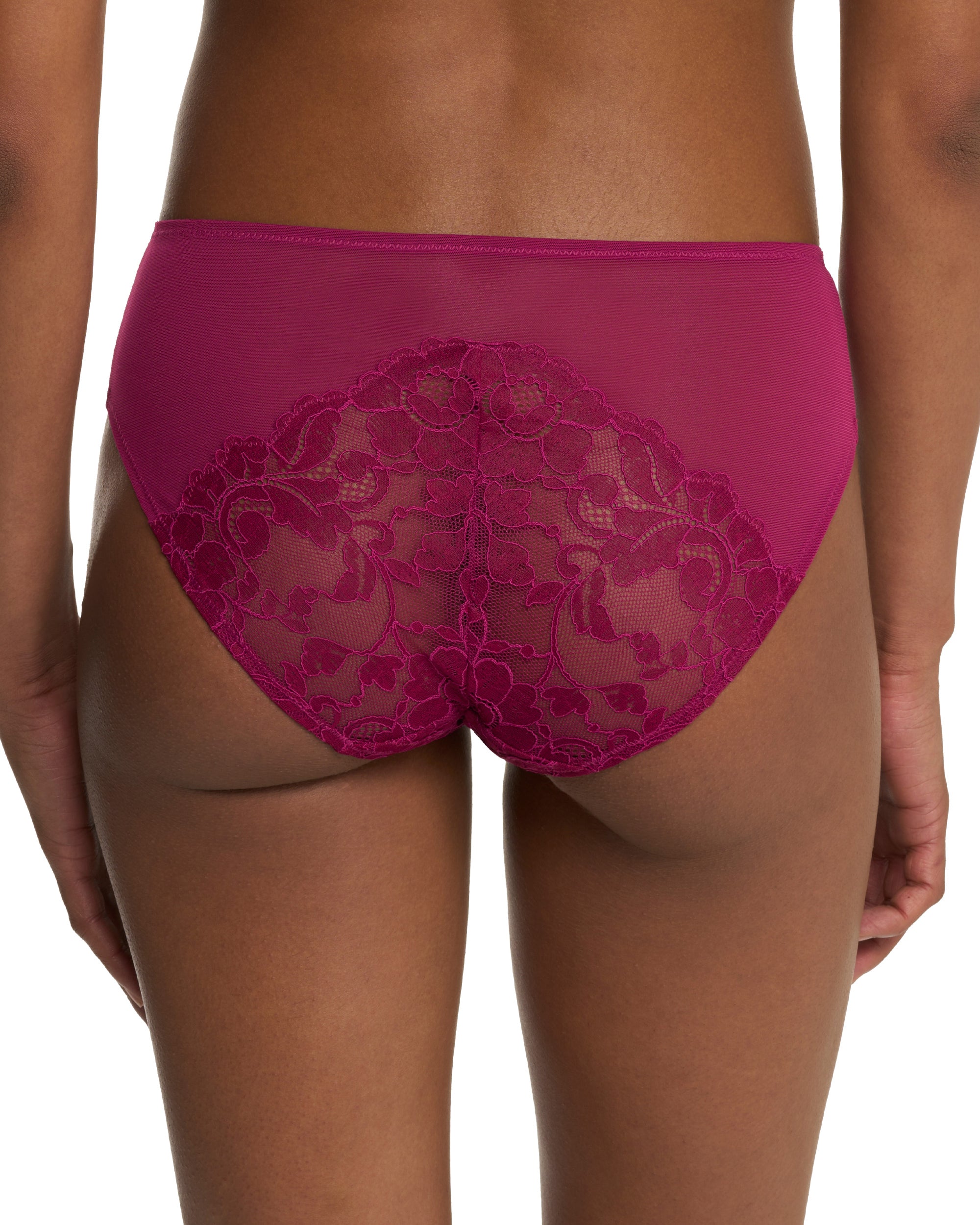 Natori Peony Hipster in red