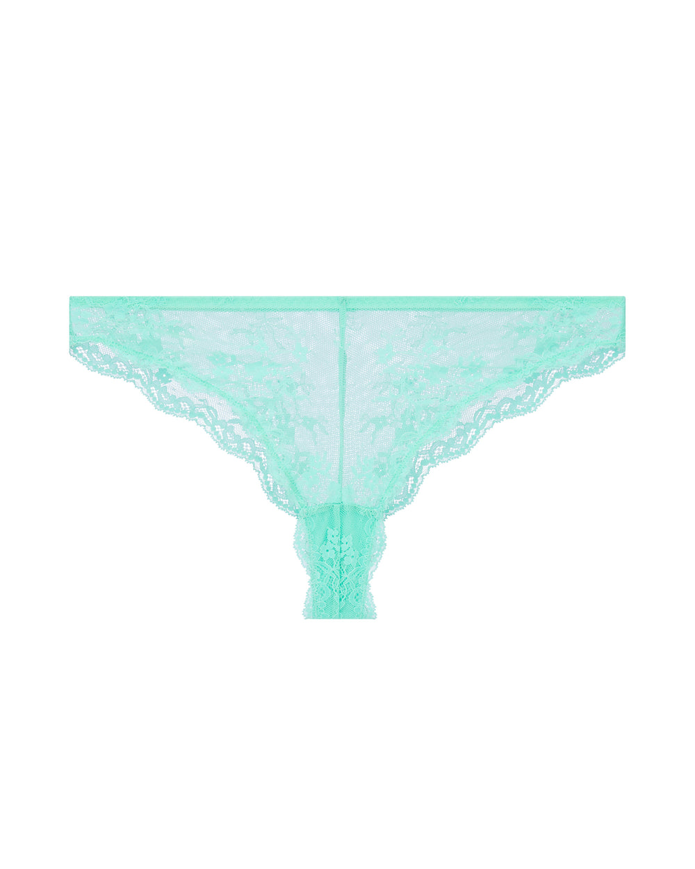 Dora Larsen Tove Floral Lace Tanga in green