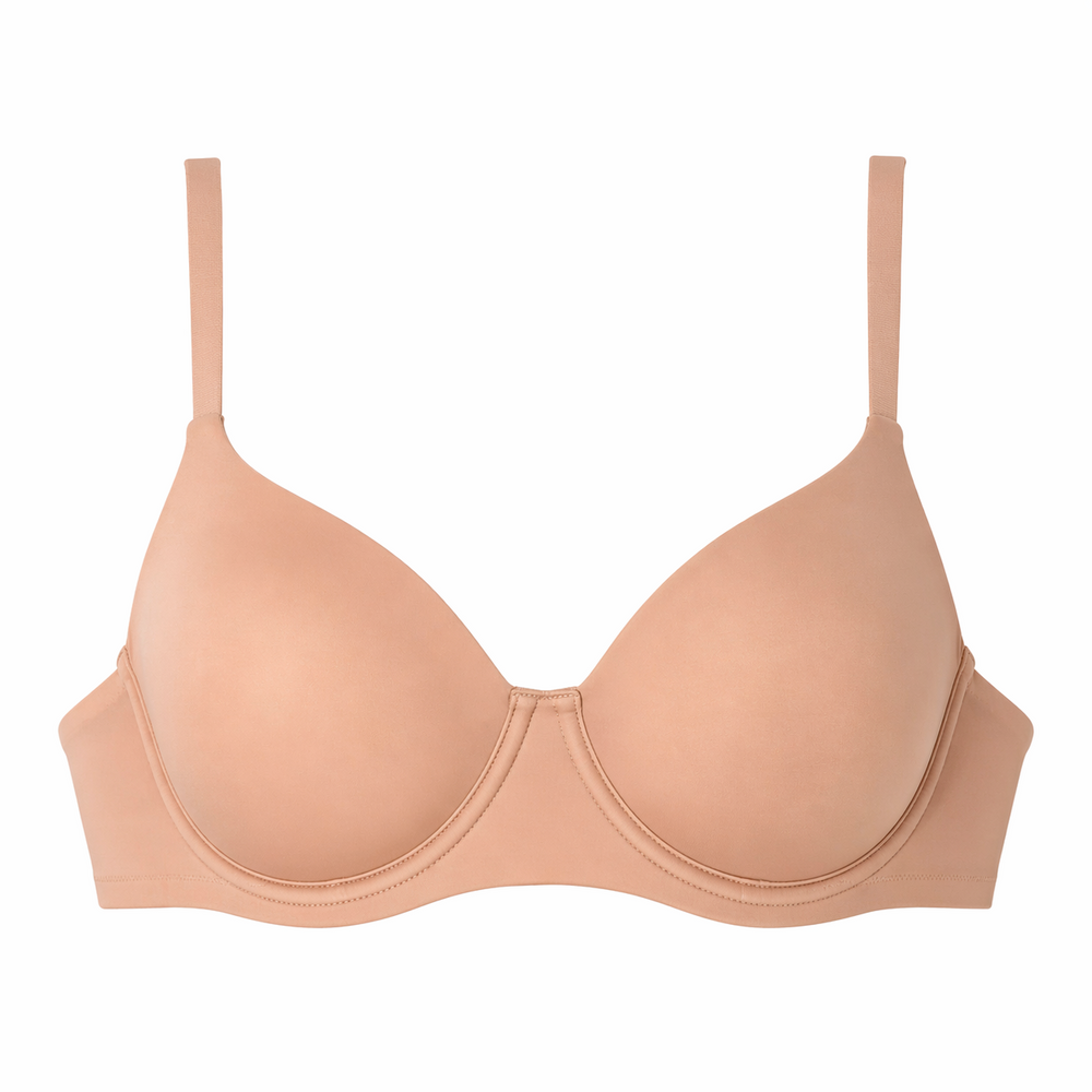 ☁️FOS-B20 Lightweight Microfiber Comfort Bra in pink | huit-lingerie